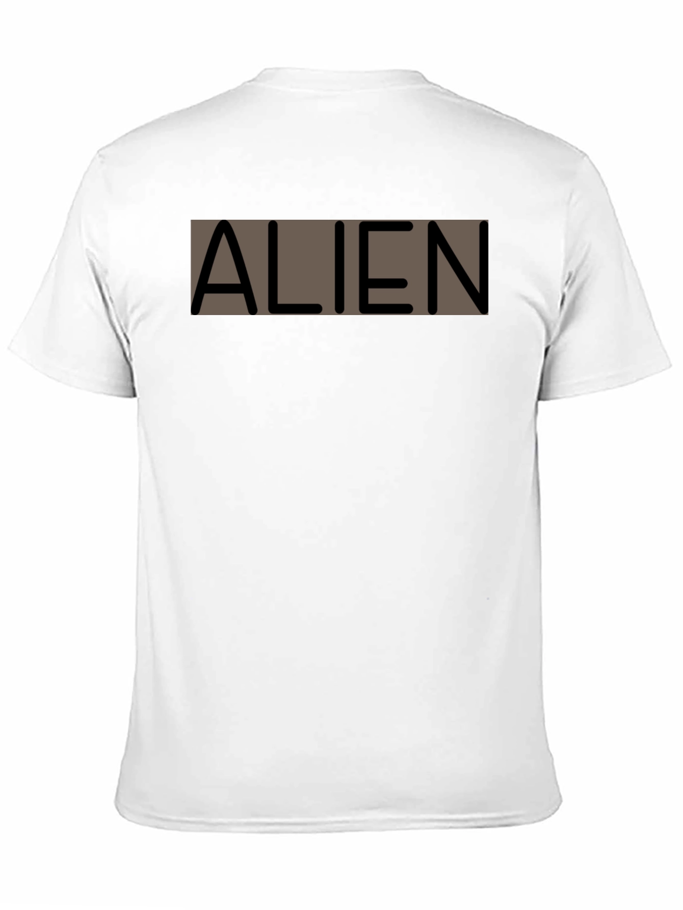 Alien Graphic Print Black T-Shirt