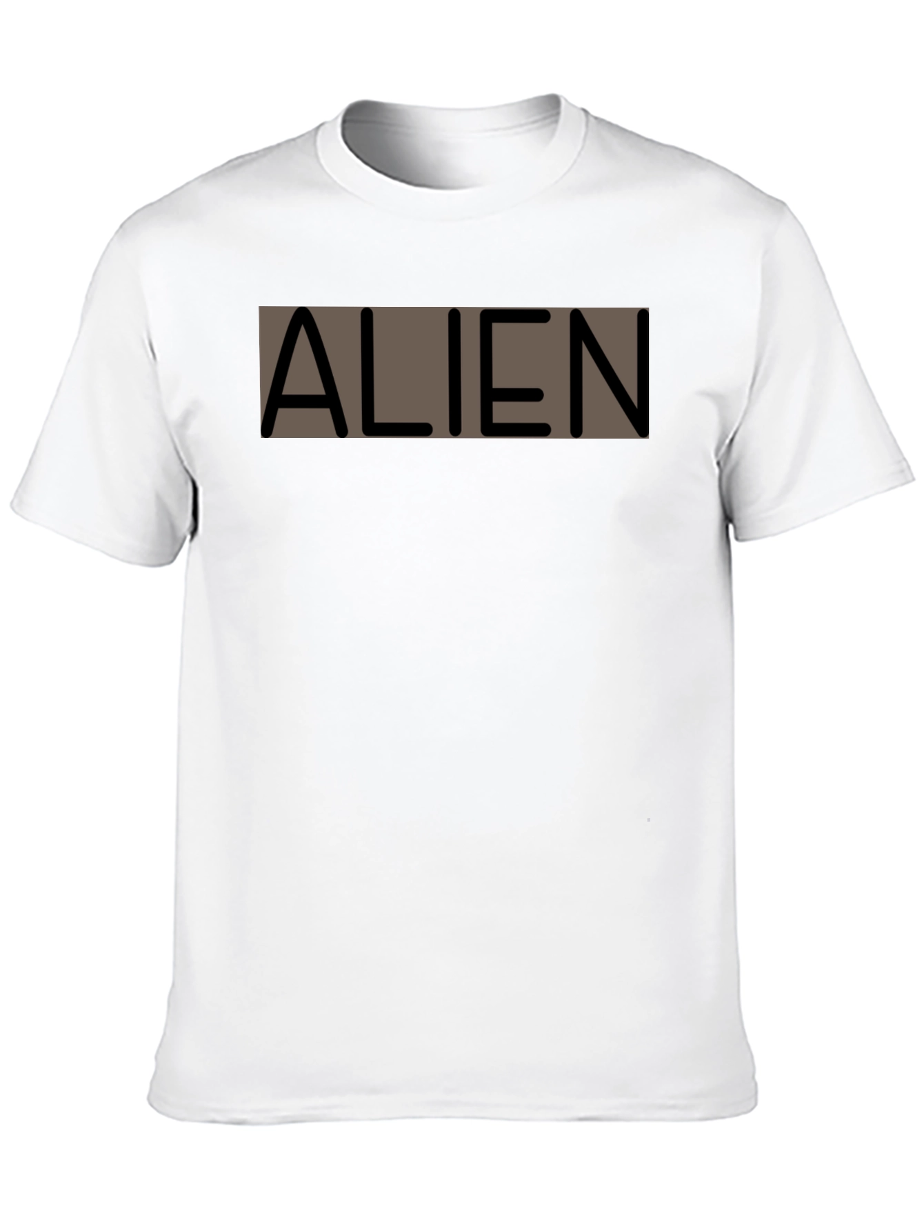Alien Graphic Print Black T-Shirt