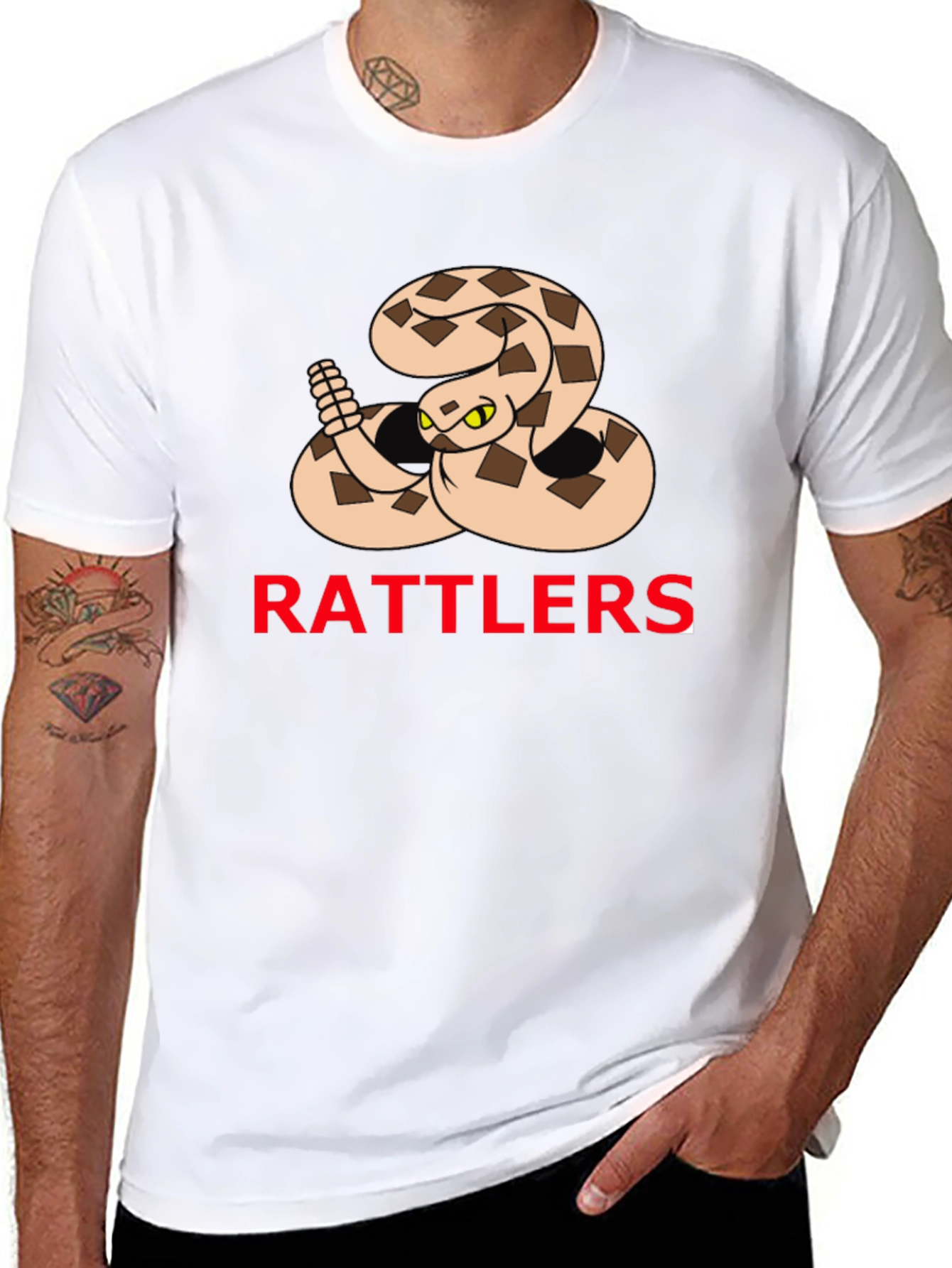 Rattlers Snake Graphic T-Shirt