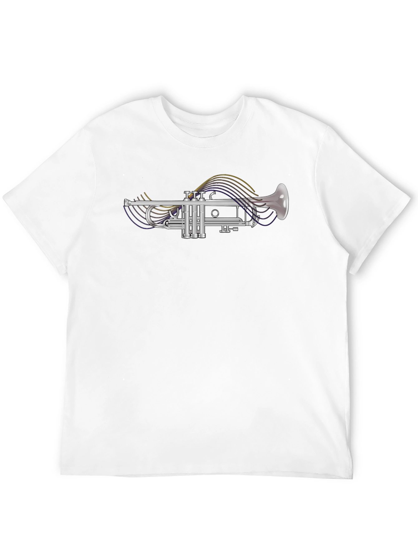 Trumpet Graphic Tee - Music Lovers Black T-Shirt