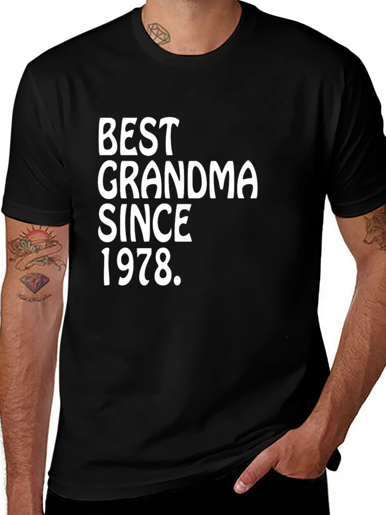 Best Grandma Since 1978 Black T-Shirt