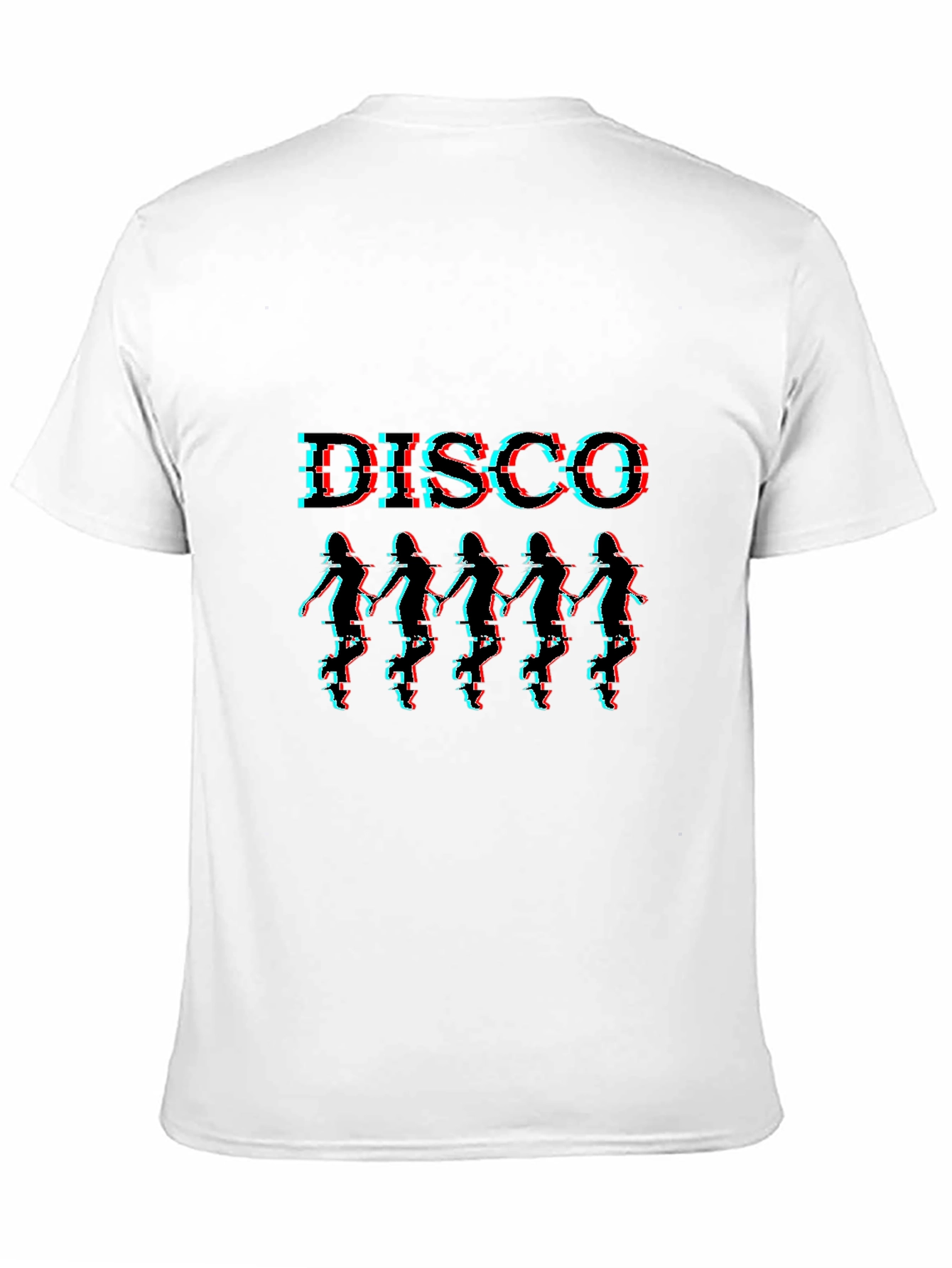 Retro Disco Dancer Graphic Tee - Black