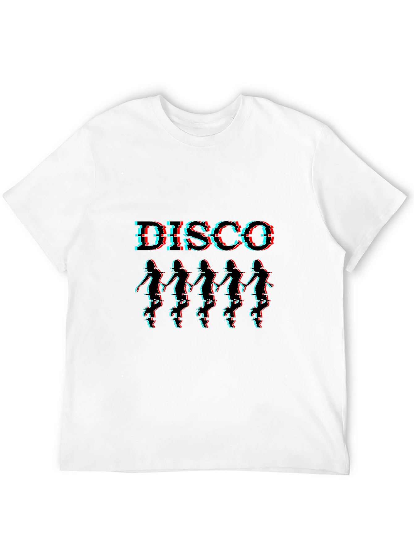 Retro Disco Dancer Graphic Tee - Black