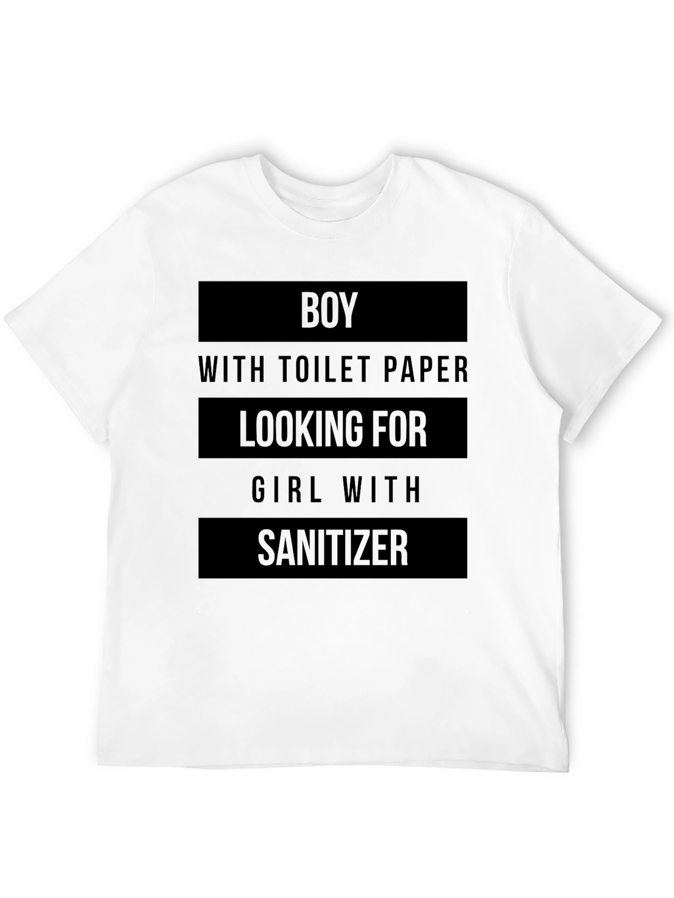 Humorous Boy With Toilet Paper Graphic Tee