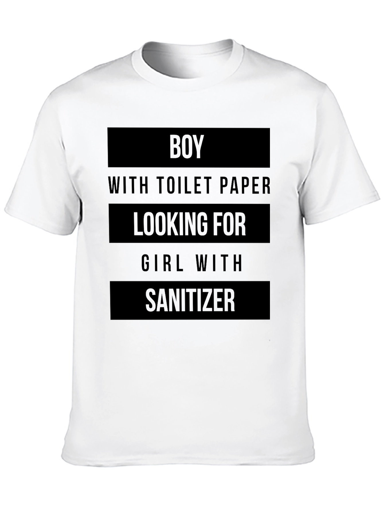 Humorous Boy With Toilet Paper Graphic Tee