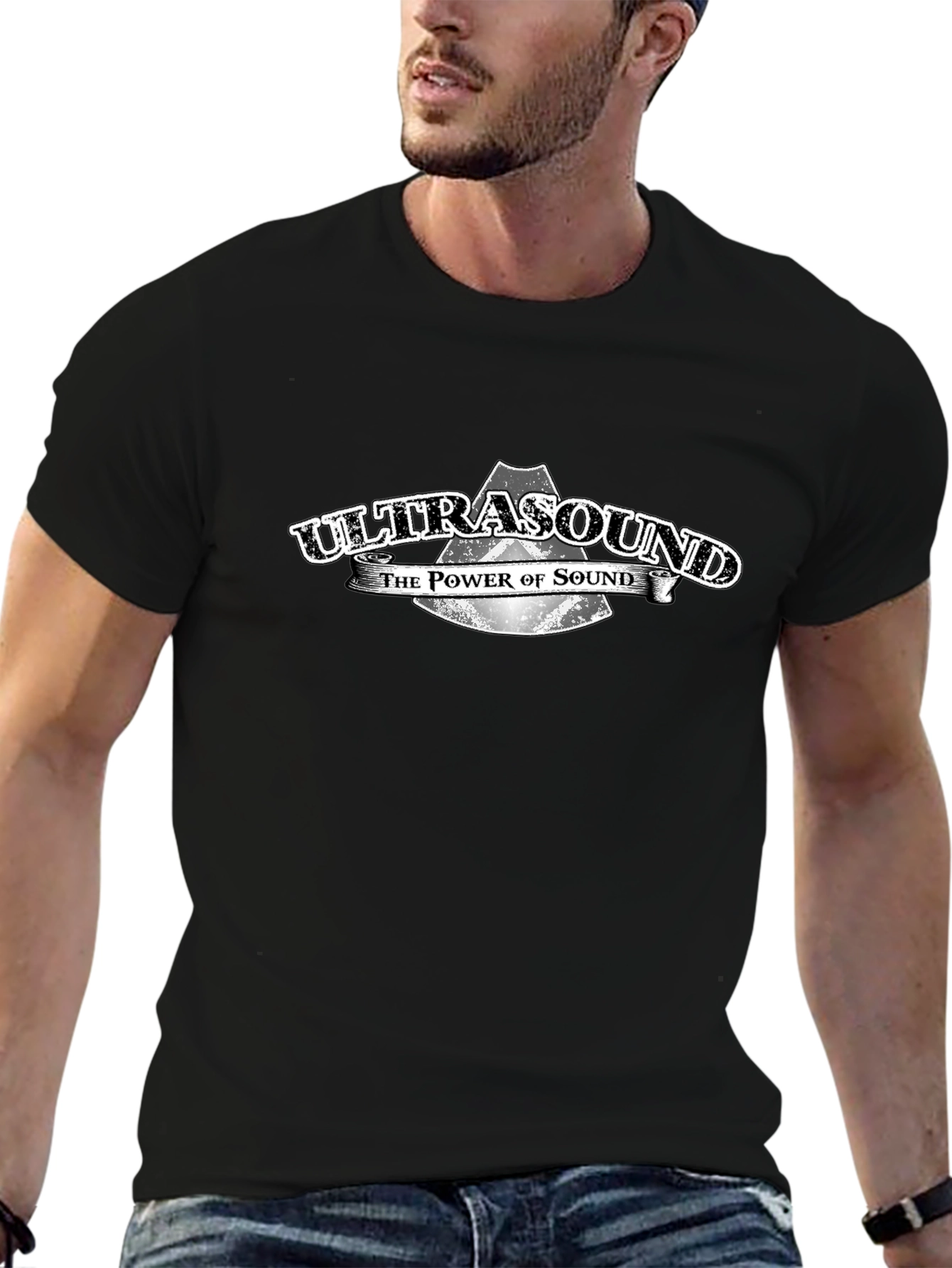 Ultrasound: The Power of Sound Black Graphic Tee