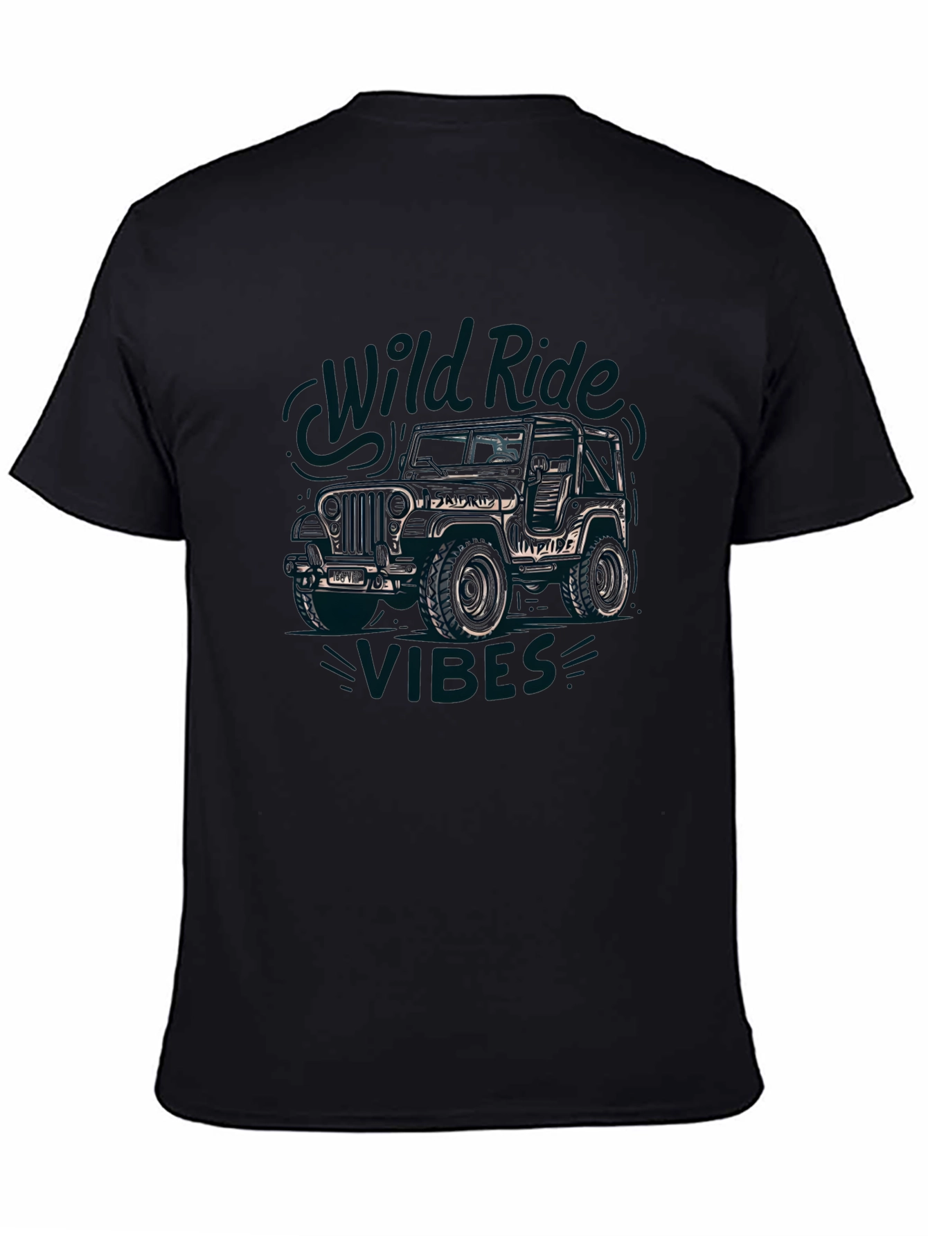 Wild Rides Vibes Black Graphic Tee