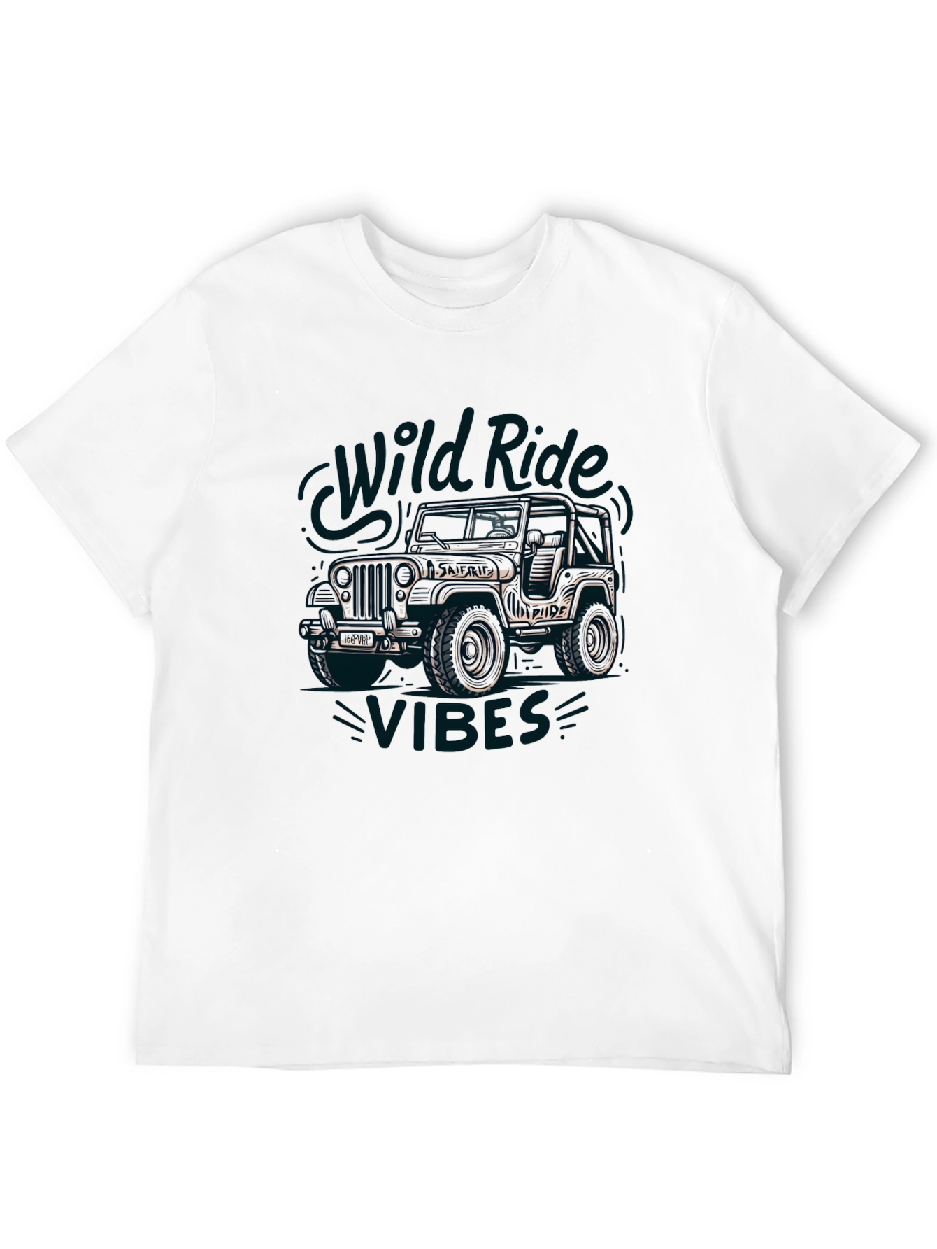 Wild Rides Vibes Black Graphic Tee