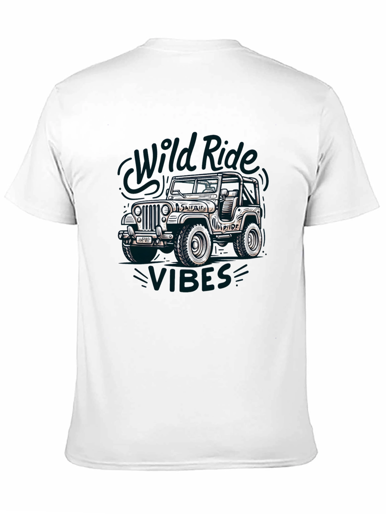 Wild Rides Vibes Black Graphic Tee