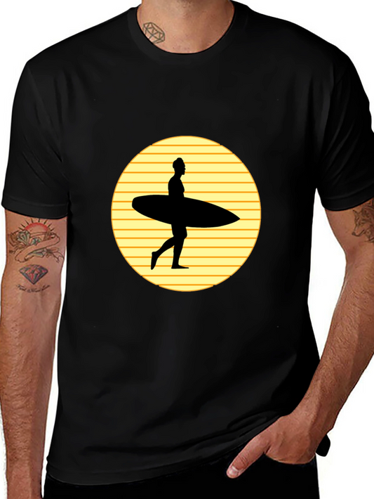 Retro Surfer Silhouette T-Shirt