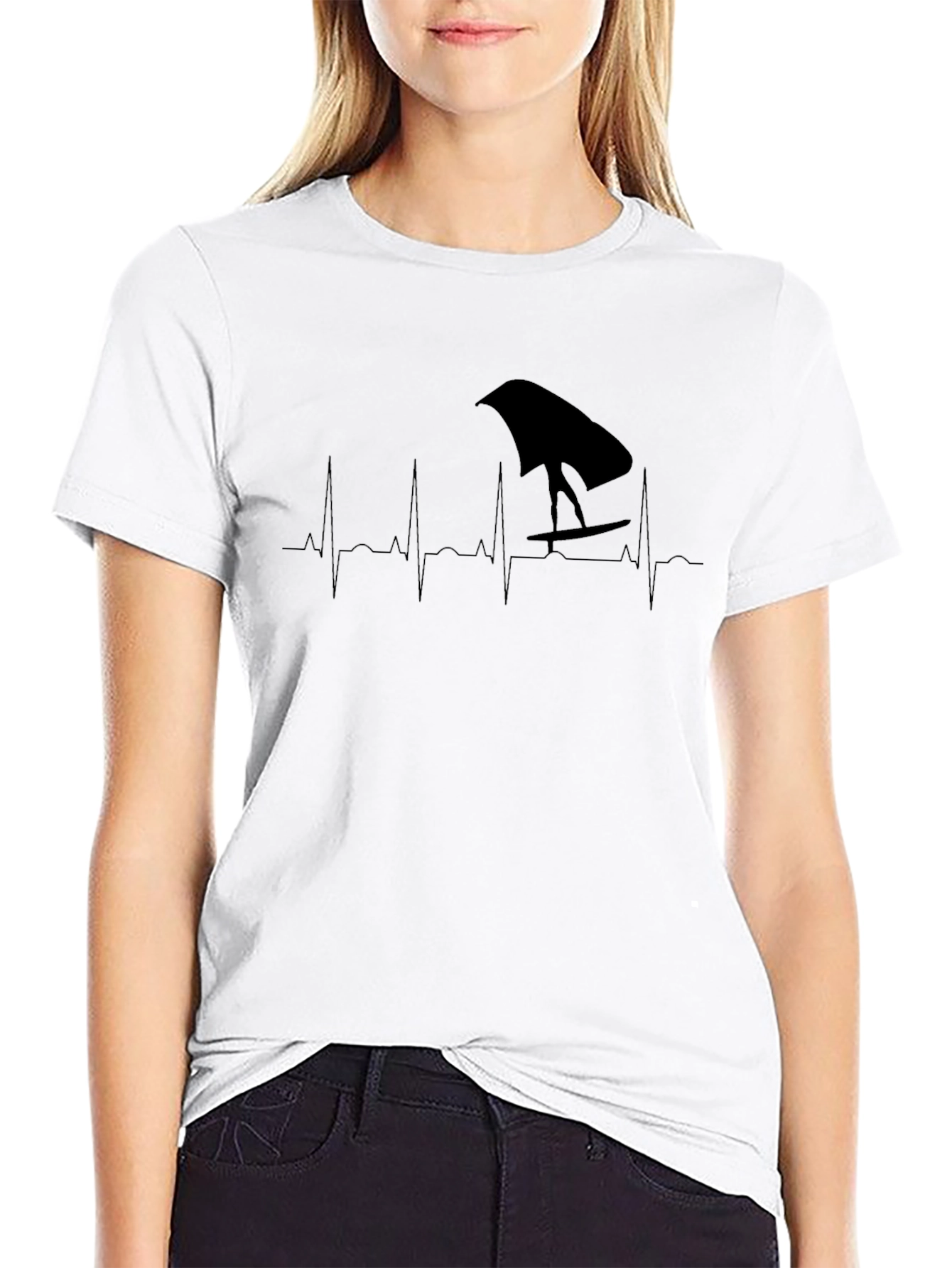 Wing Foiling Heartbeat T-Shirt - Passion on Display