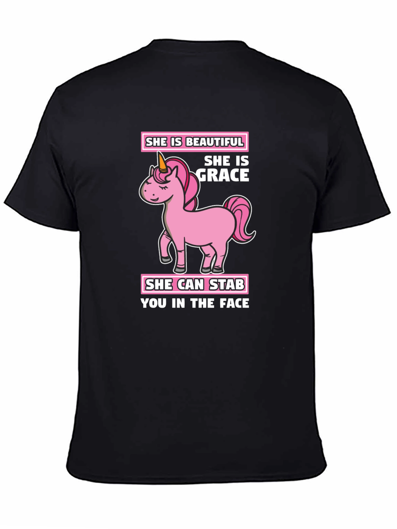 Unicorn She is Beautiful Graphic T-Shirt