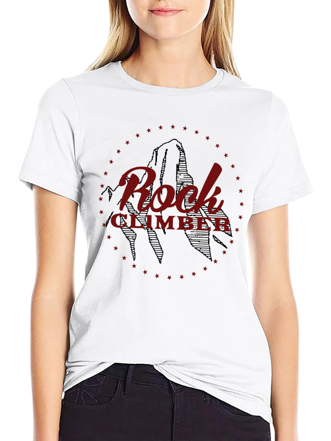 Rock Climber Graphic T-Shirt - Black Cotton Tee