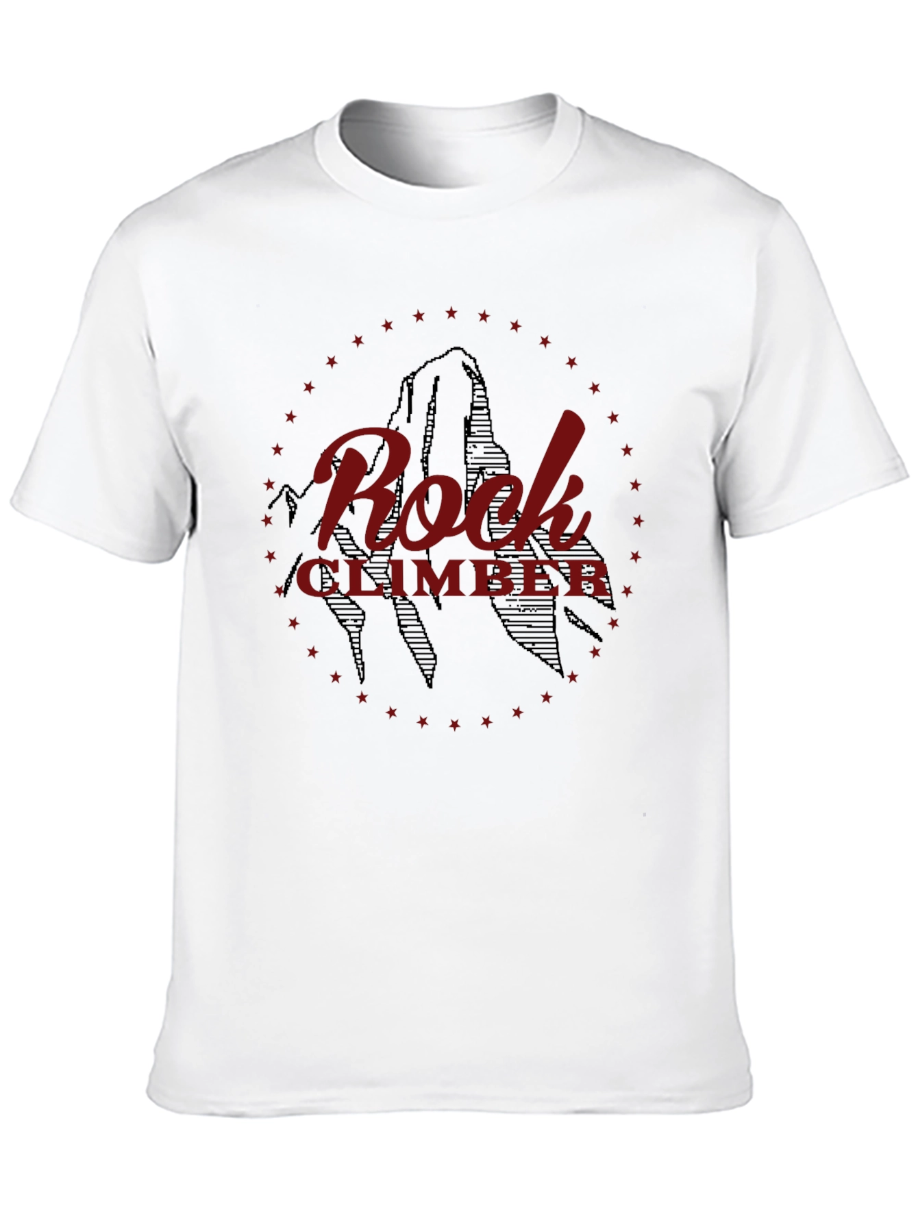 Rock Climber Graphic T-Shirt - Black Cotton Tee