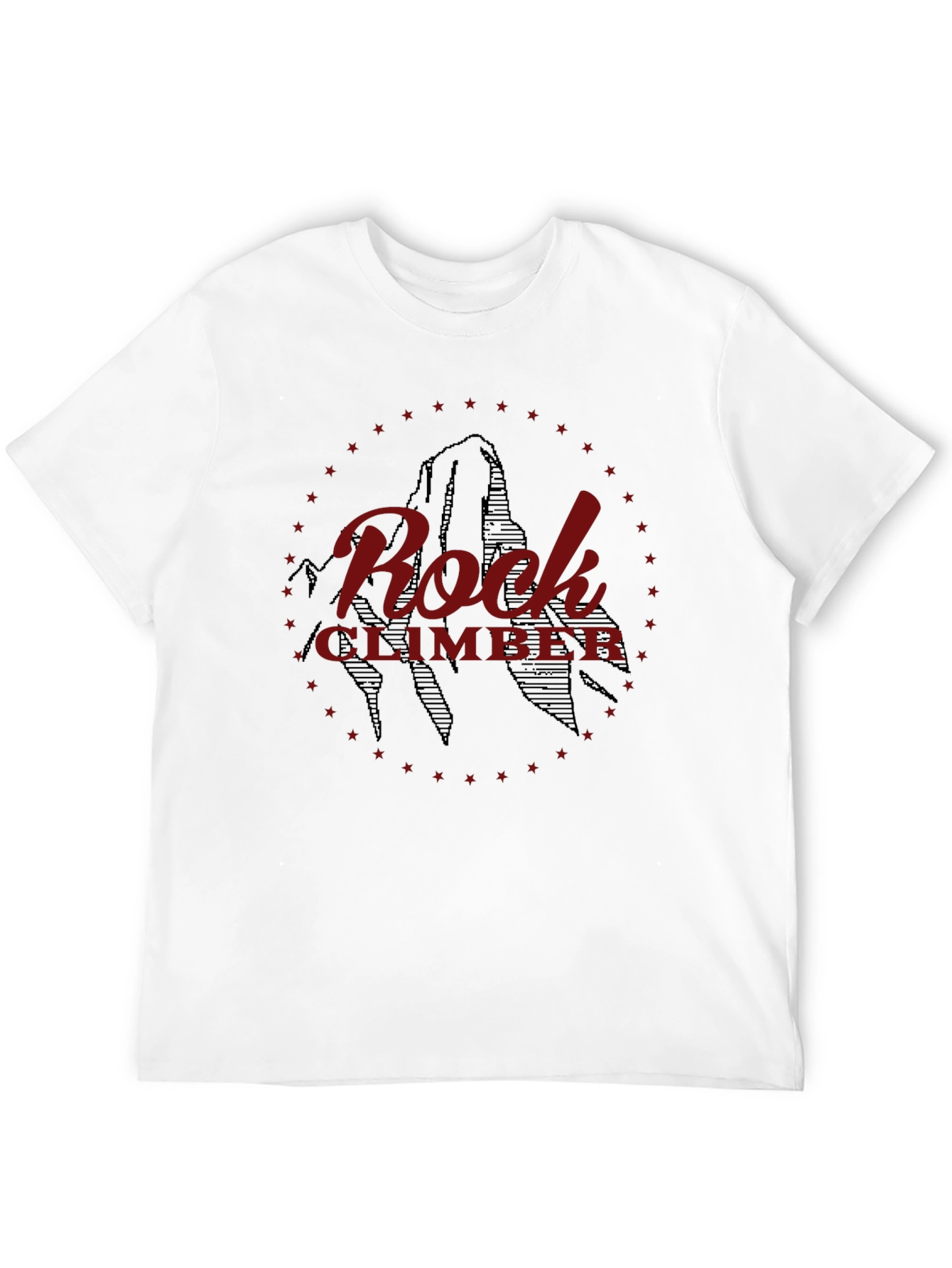 Rock Climber Graphic T-Shirt - Black Cotton Tee