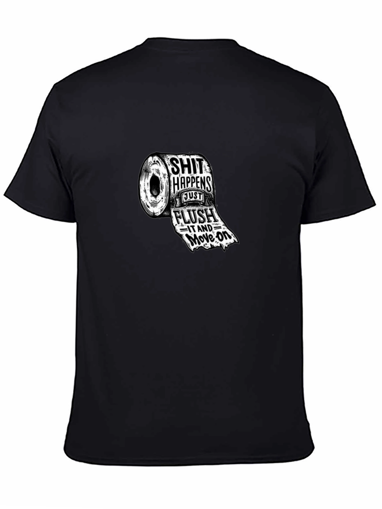 Funny Toilet Paper Roll Graphic T-Shirt