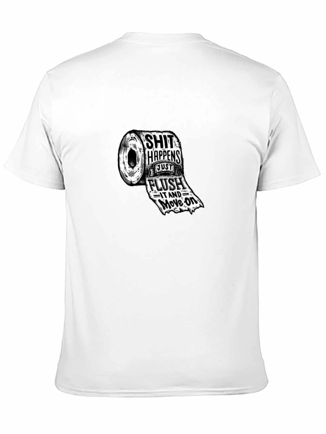 Funny Toilet Paper Roll Graphic T-Shirt