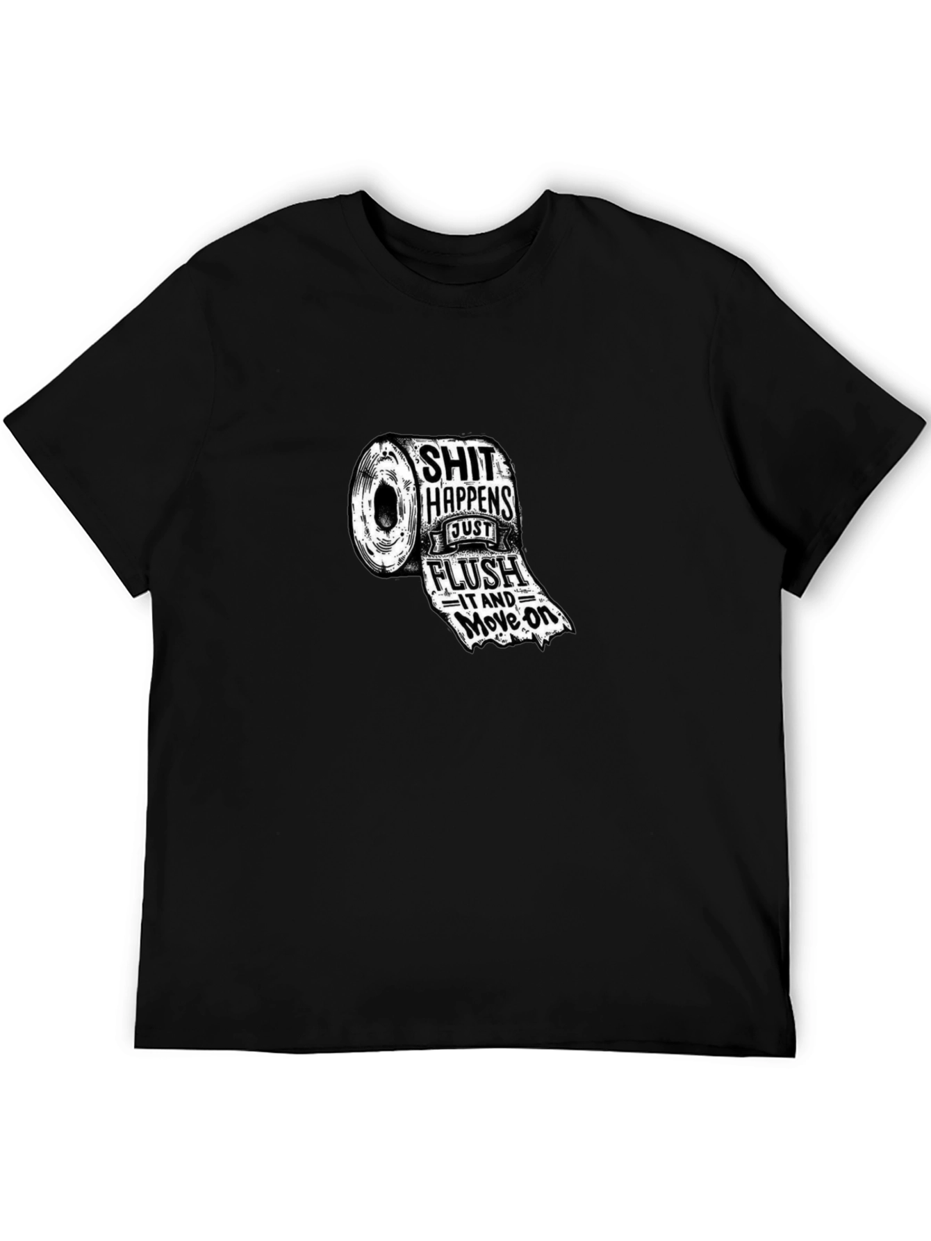 Funny Toilet Paper Roll Graphic T-Shirt