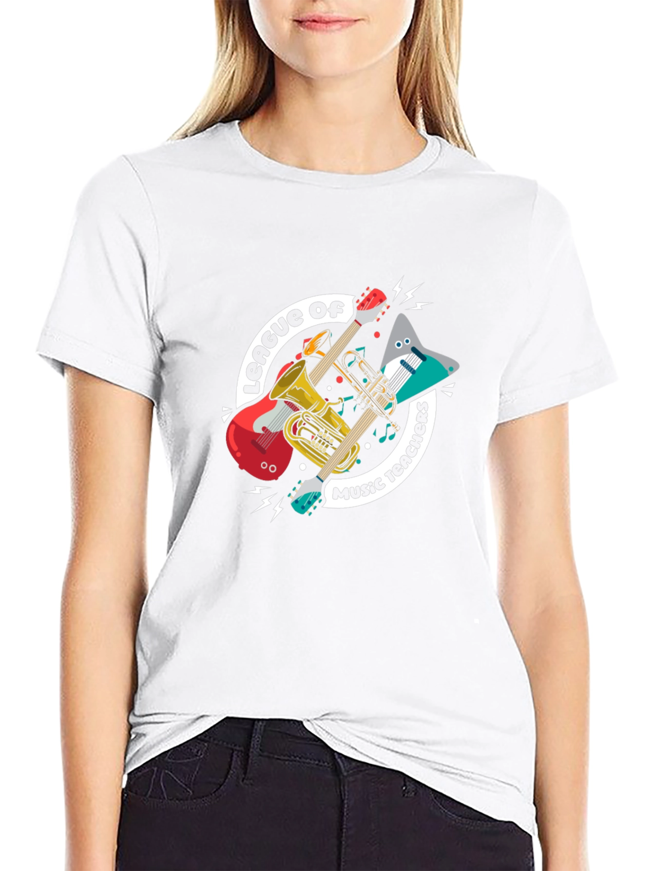 Music Teachers League T-Shirt: Instruments Graphic