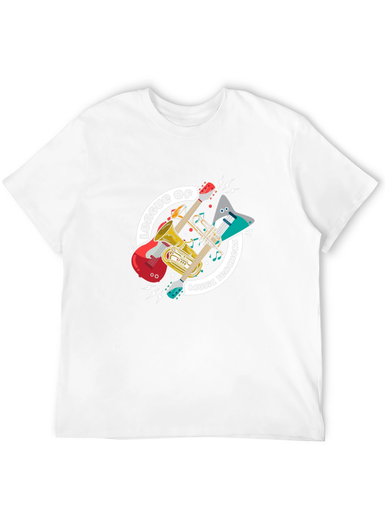 Music Teachers League T-Shirt: Instruments Graphic