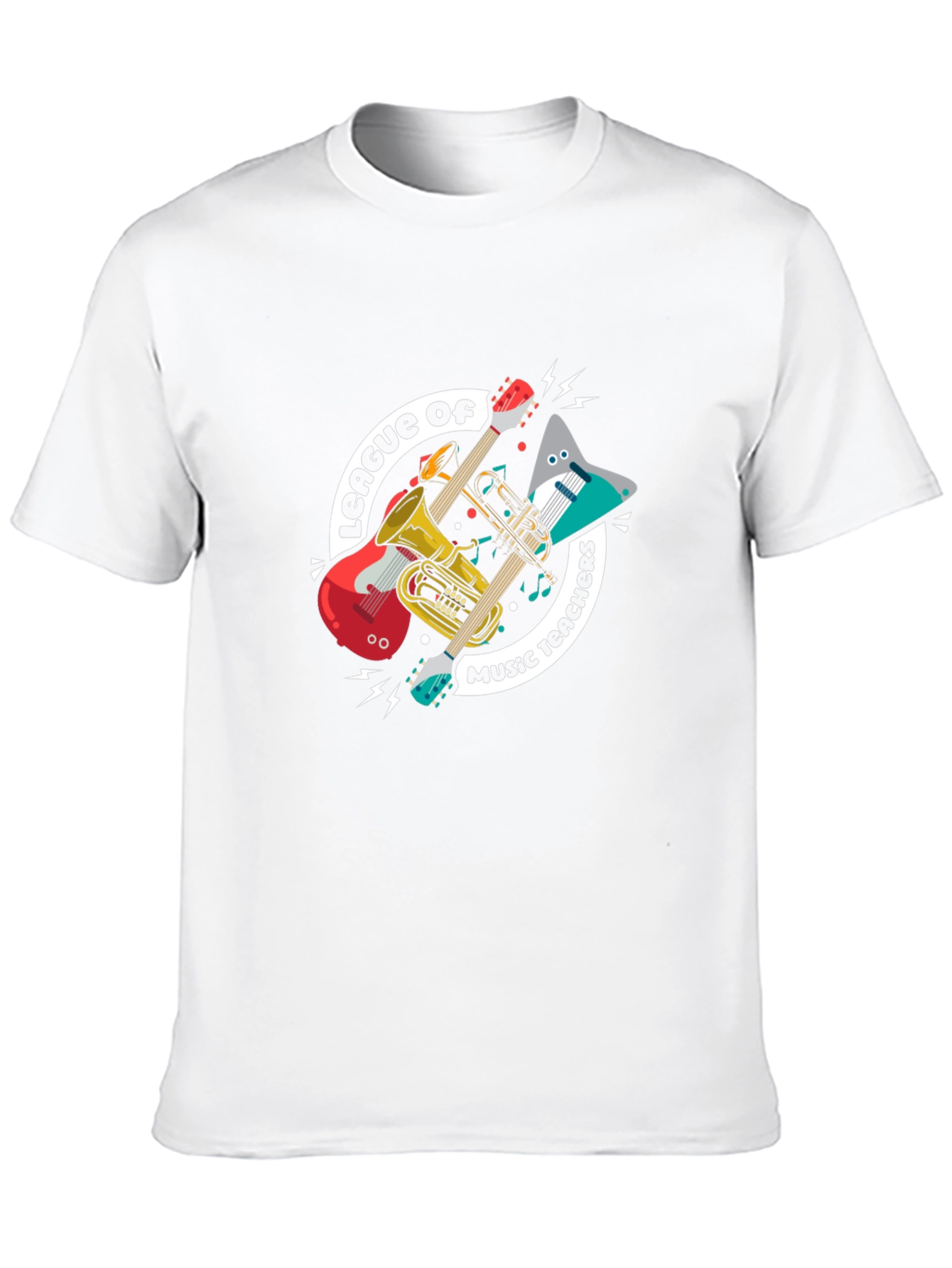 Music Teachers League T-Shirt: Instruments Graphic
