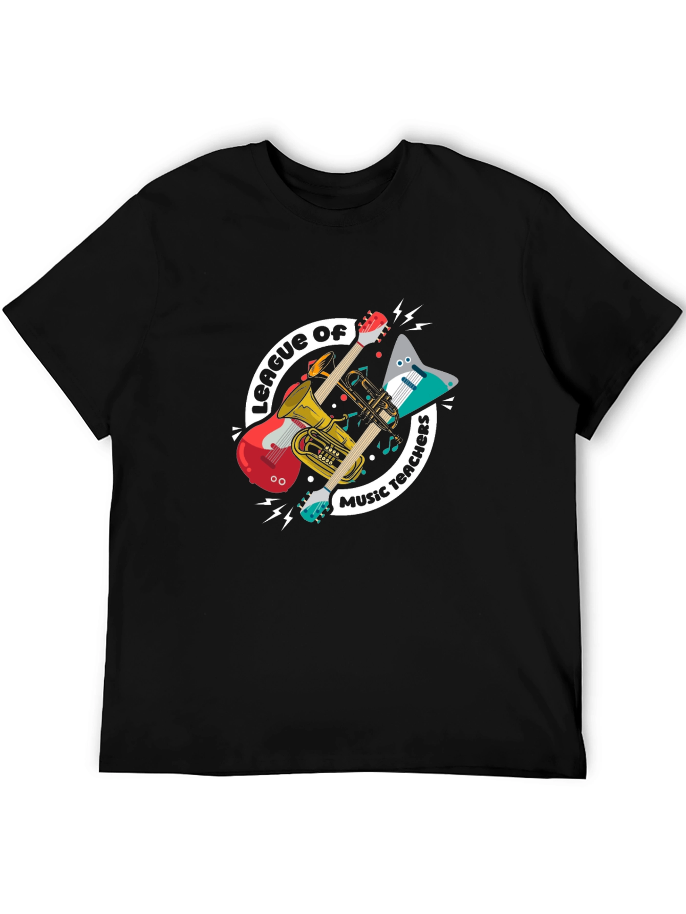 Music Teachers League T-Shirt: Instruments Graphic