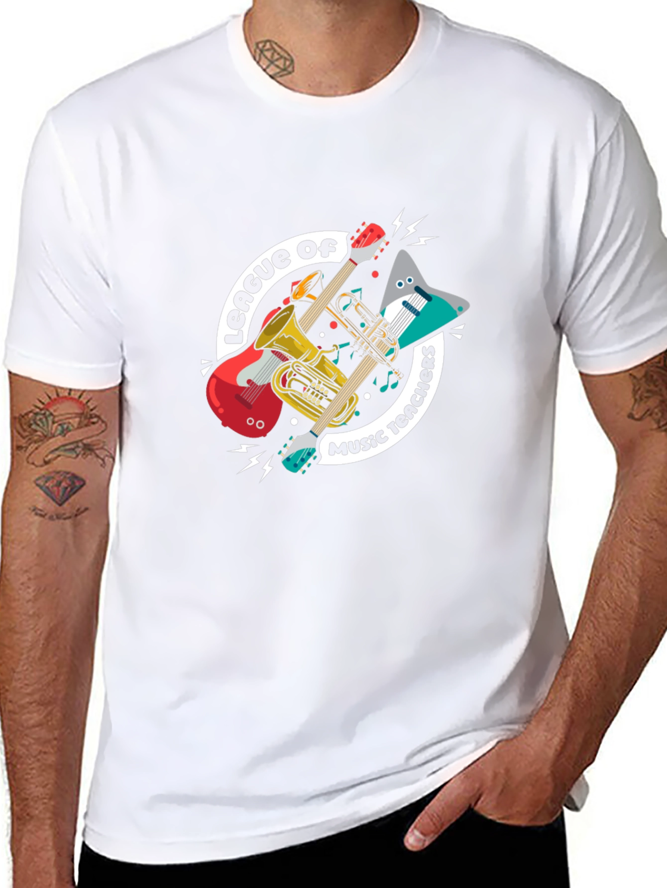 Music Teachers League T-Shirt: Instruments Graphic