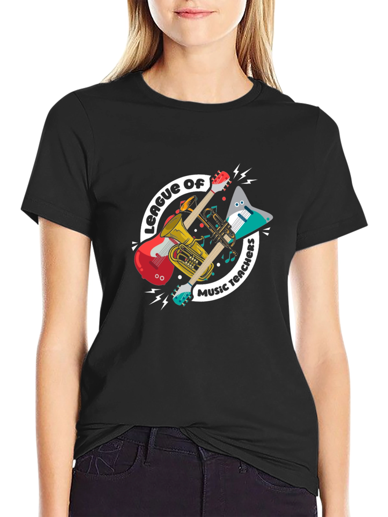 Music Teachers League T-Shirt: Instruments Graphic
