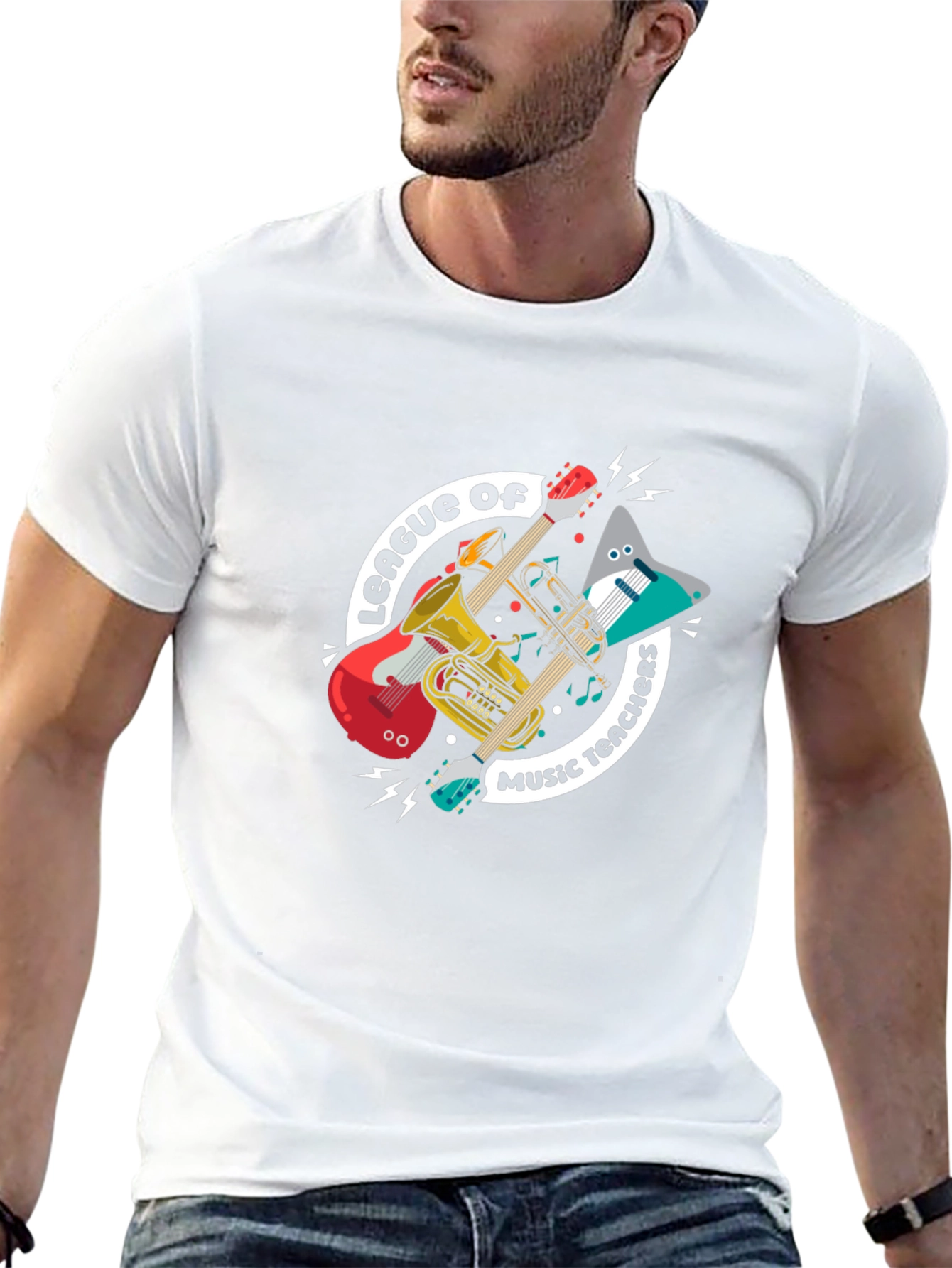 Music Teachers League T-Shirt: Instruments Graphic