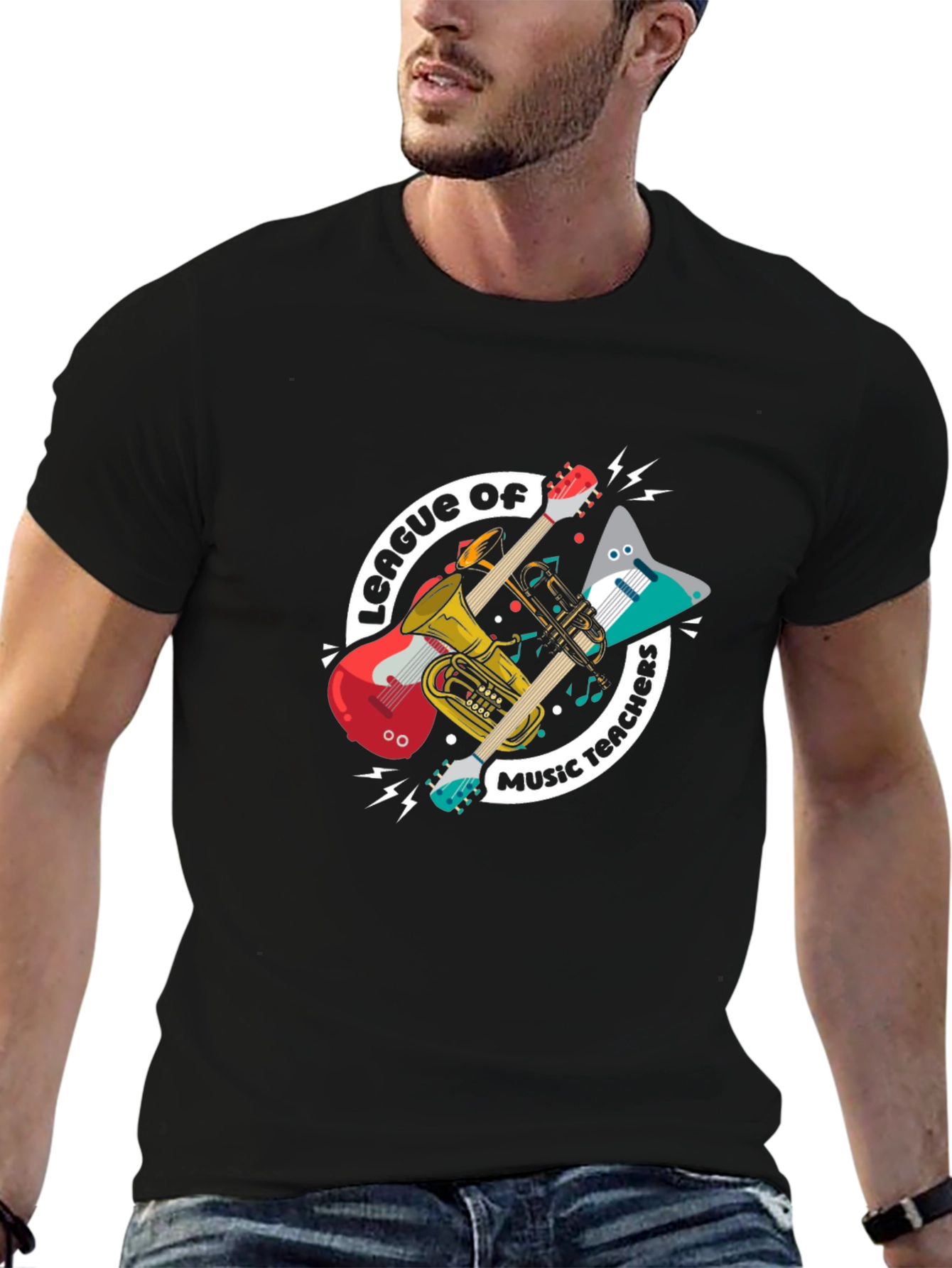 Music Teachers League T-Shirt: Instruments Graphic