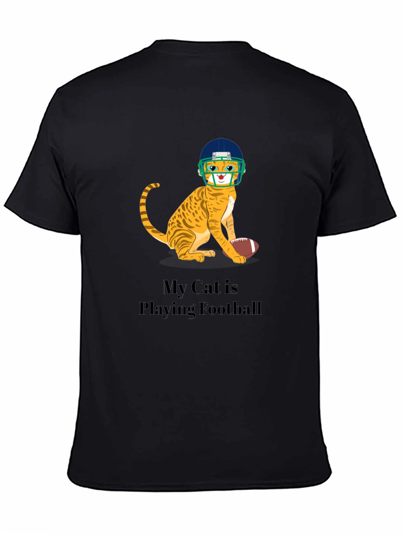 Funny Cat Football T-Shirt