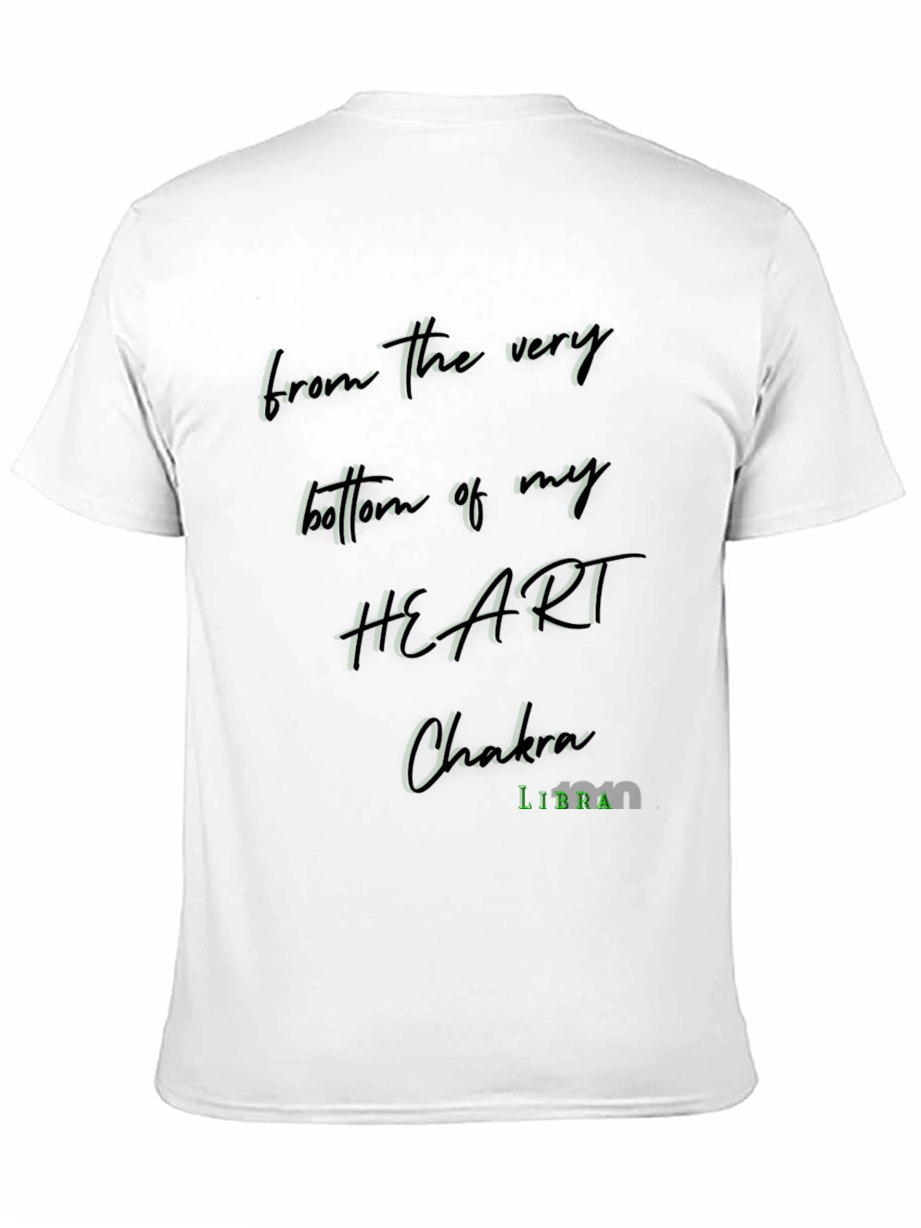 Heart Chakra Libra Black Graphic Tee