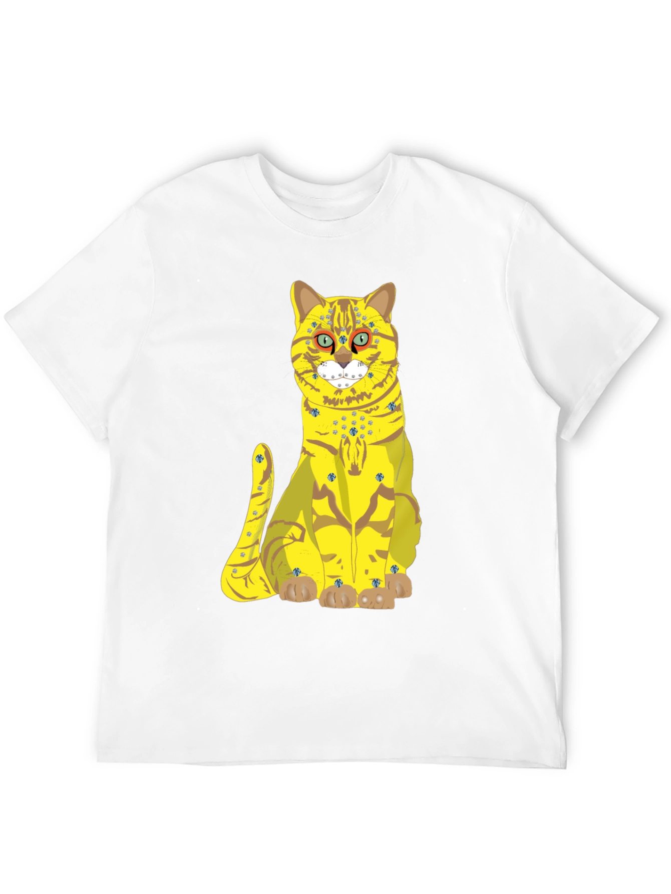 Funky Cat Graphic Tee - Black