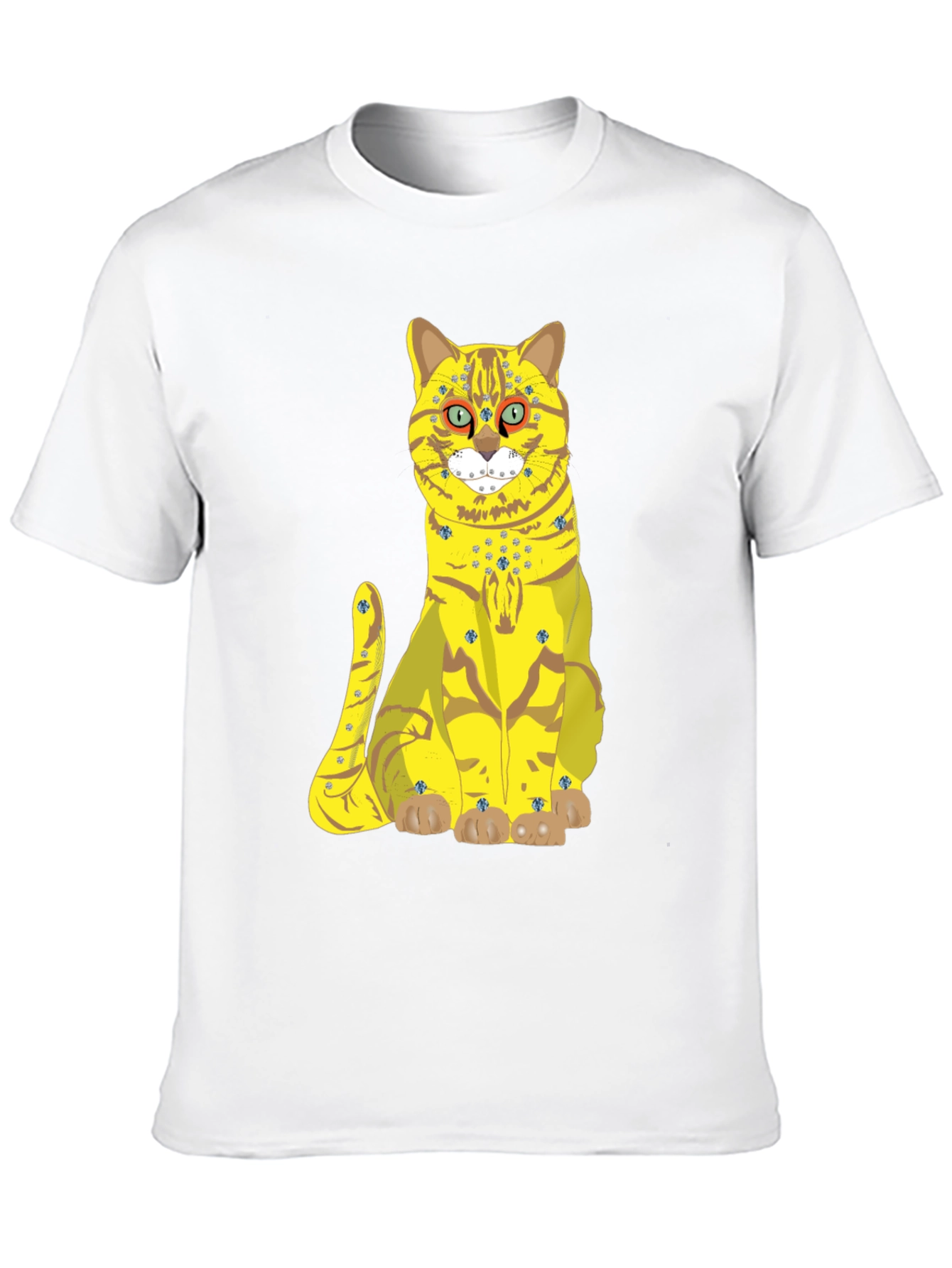 Funky Cat Graphic Tee - Black