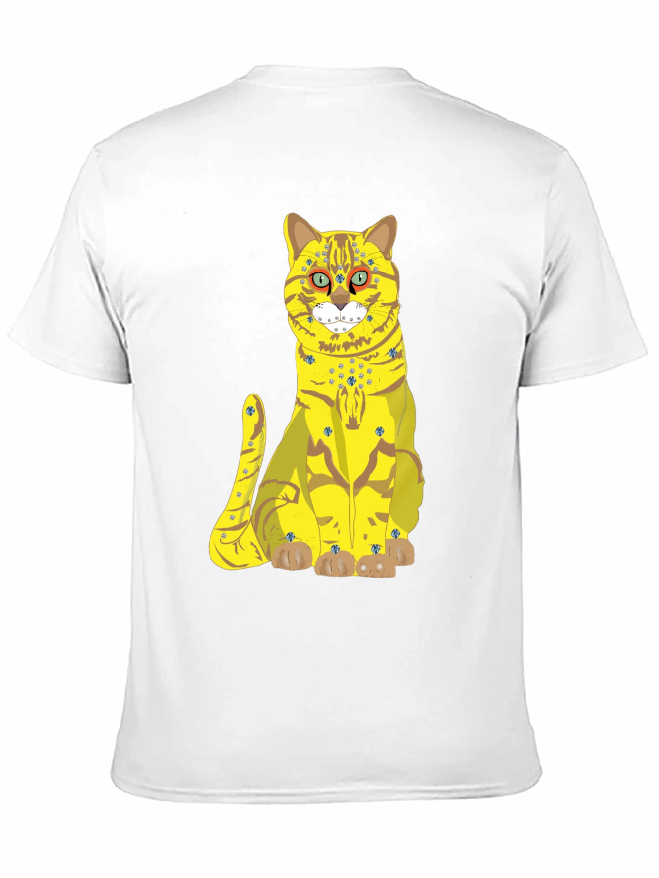 Funky Cat Graphic Tee - Black