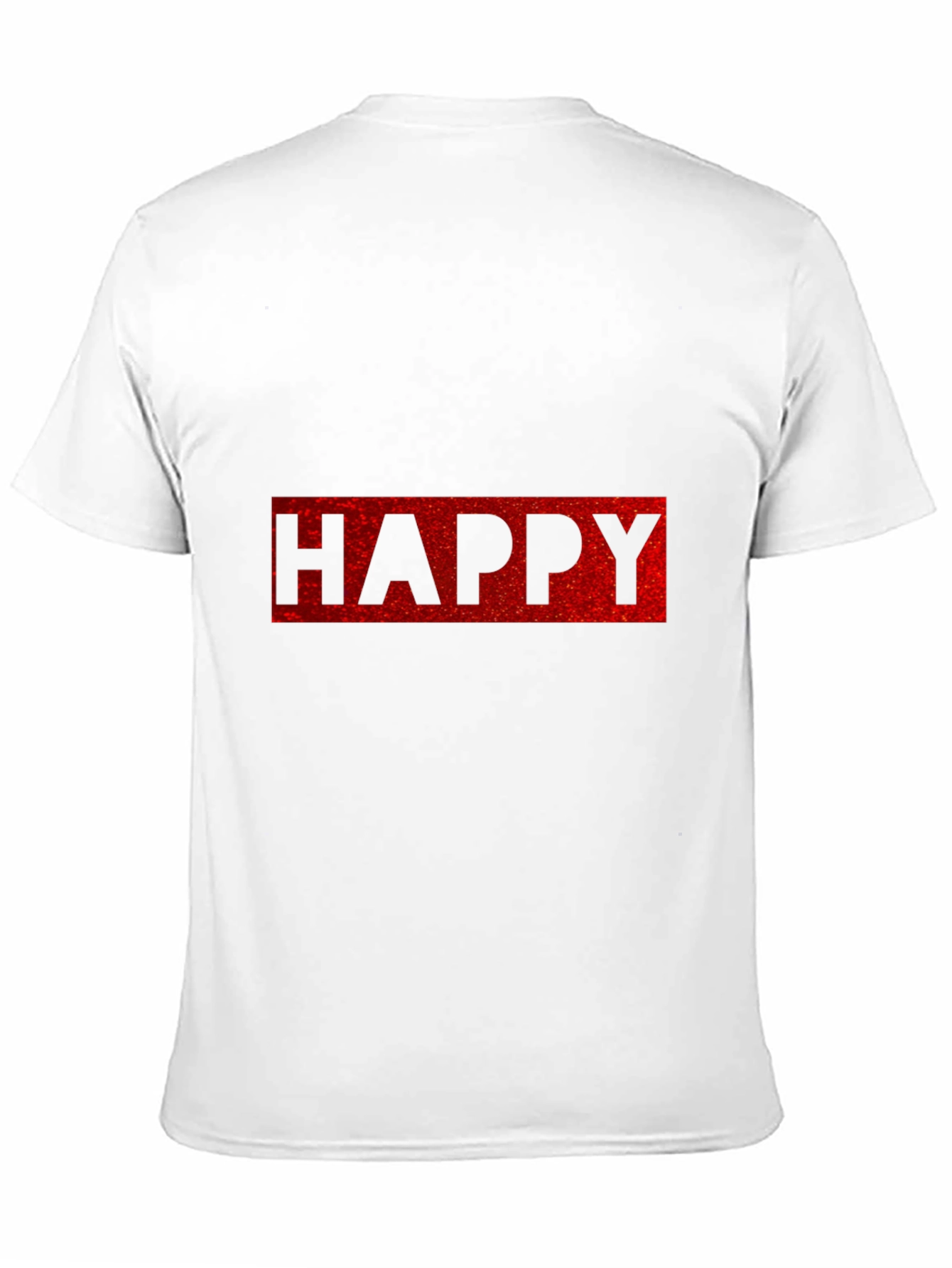 Happy Graphic Tee - Casual Cotton Blend T-Shirt