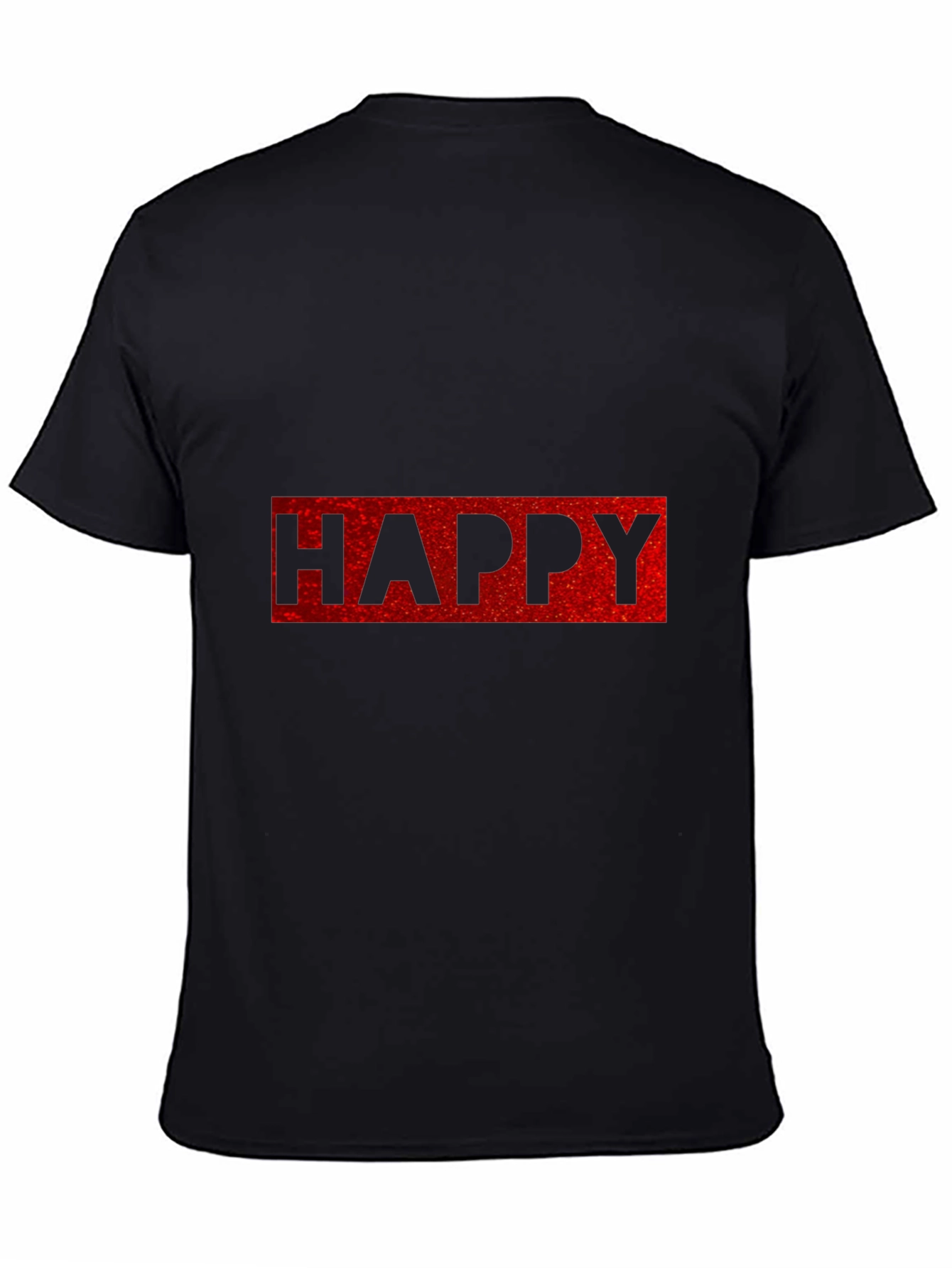 Happy Graphic Tee - Casual Cotton Blend T-Shirt