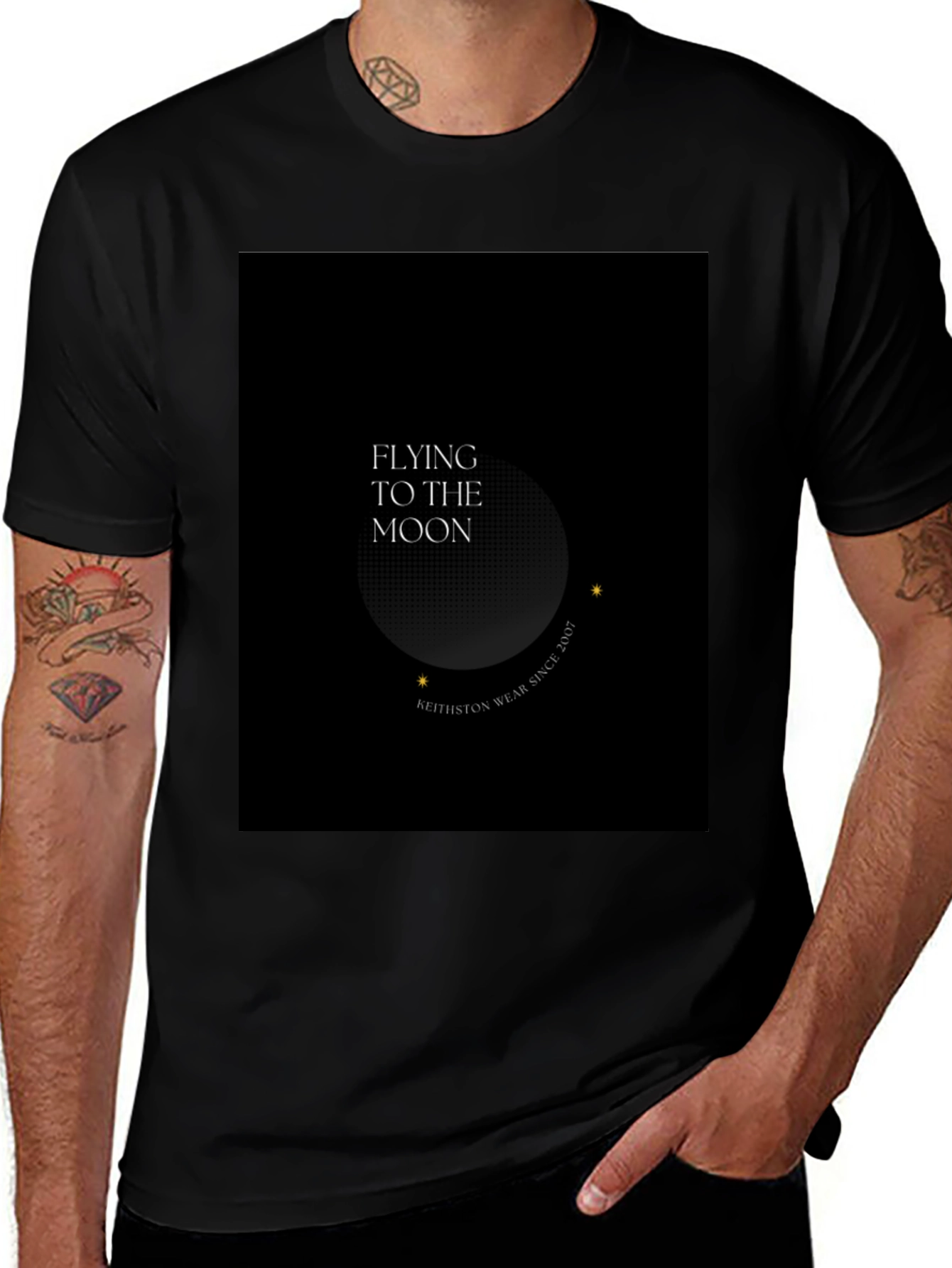 Flying To The Moon Graphic Tee