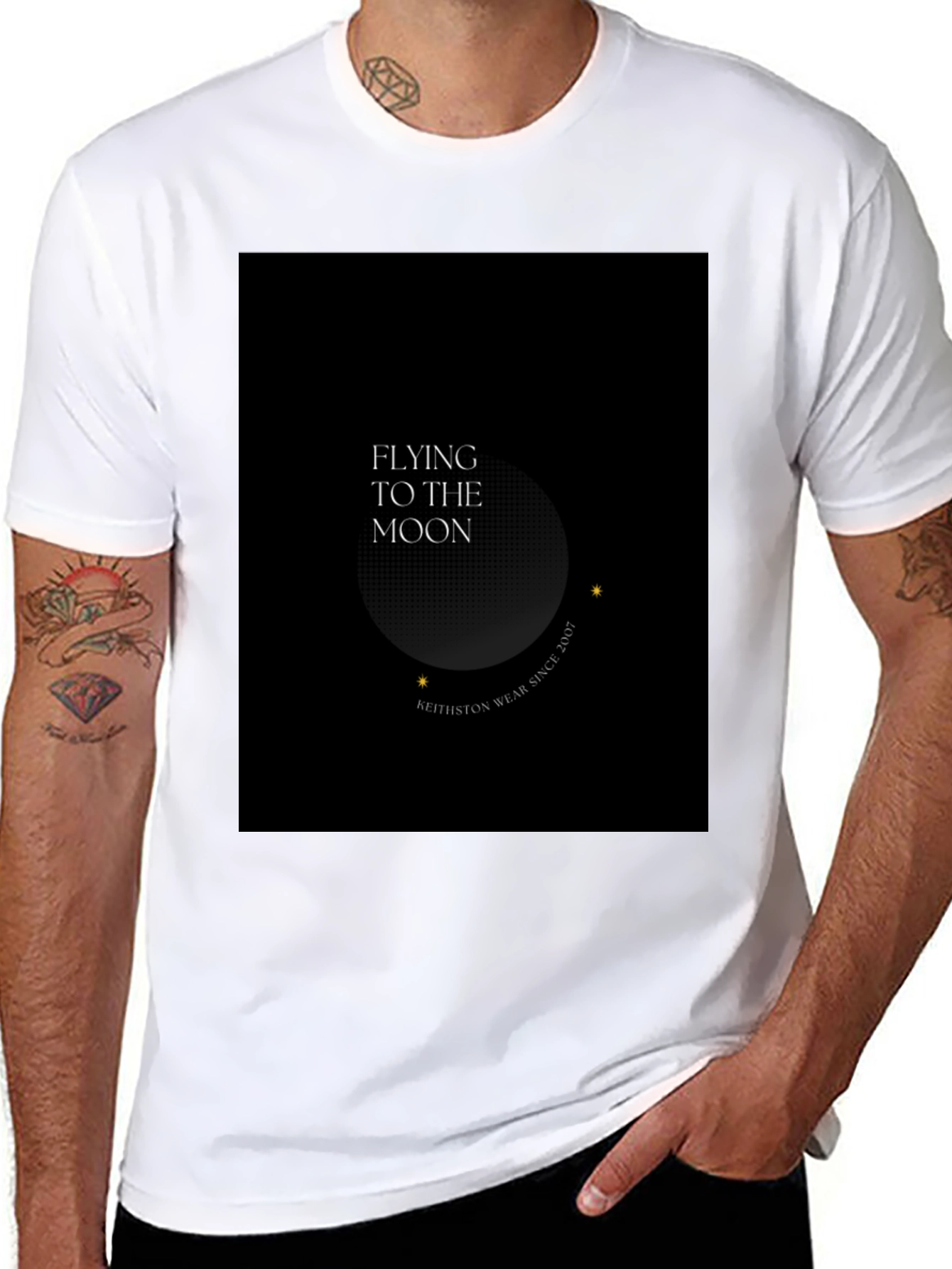 Flying To The Moon Graphic Tee