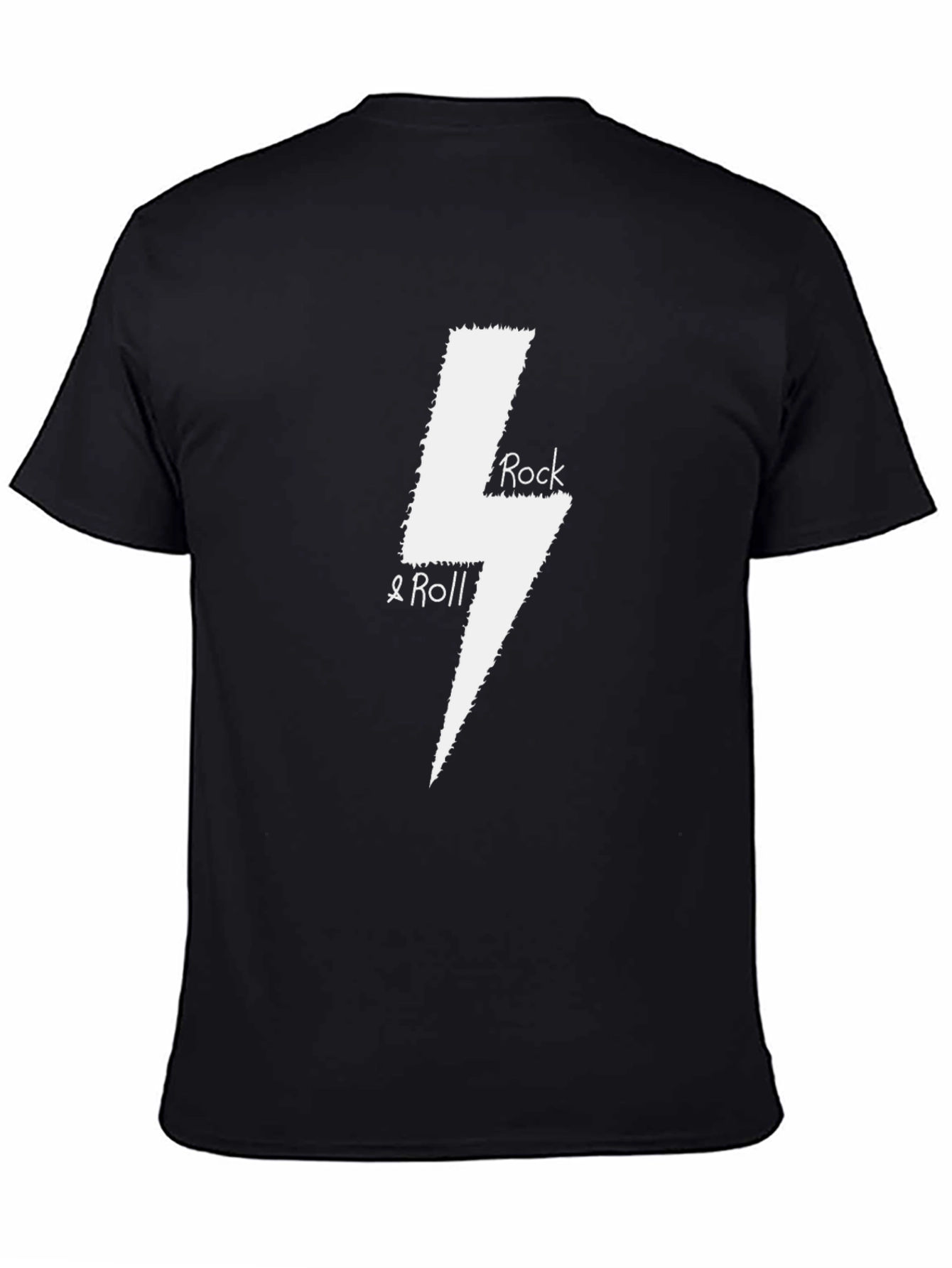 Rock & Roll Lightning Bolt Black T-Shirt