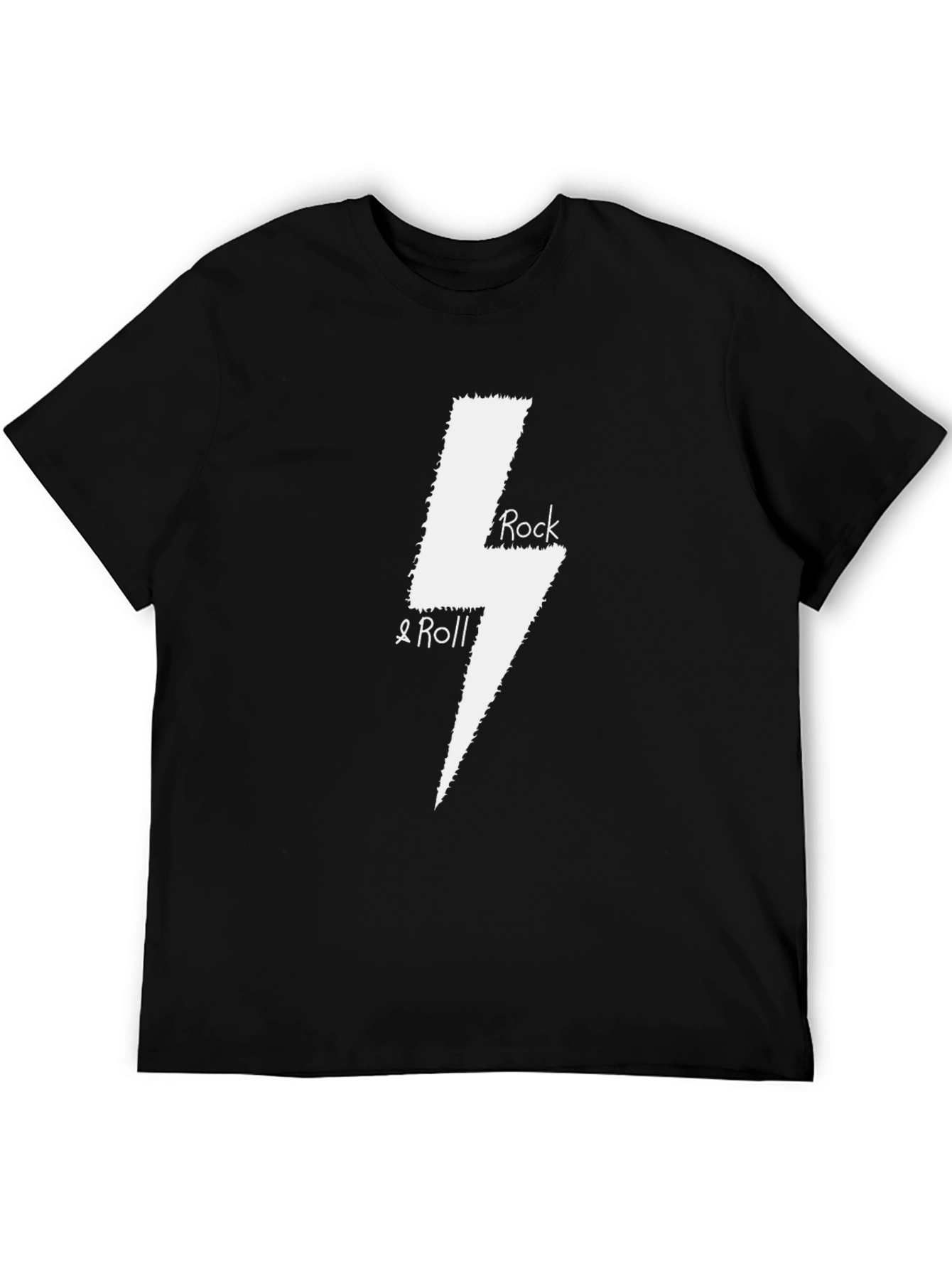 Rock & Roll Lightning Bolt Black T-Shirt