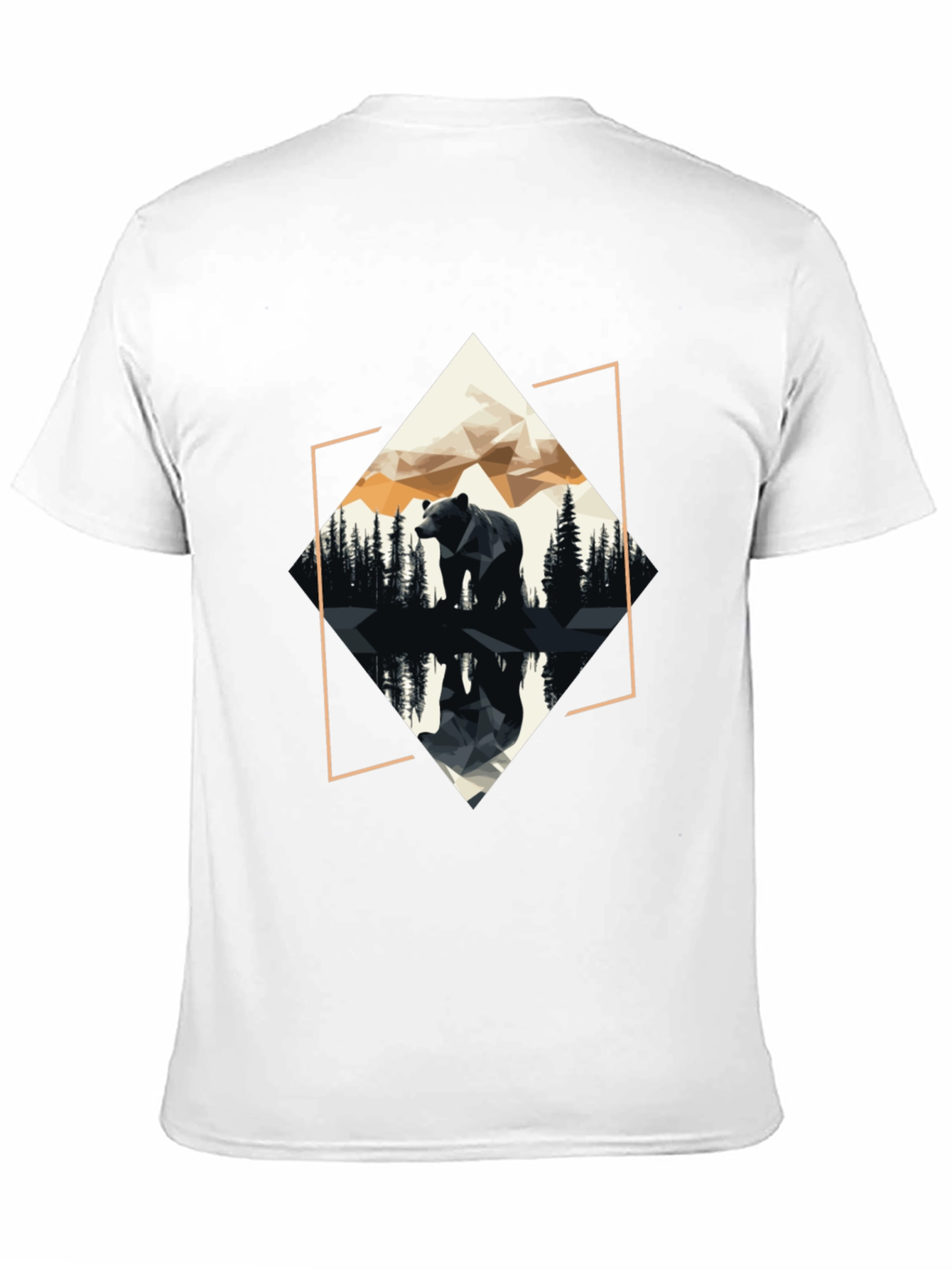 Geometric Bear Graphic T-Shirt