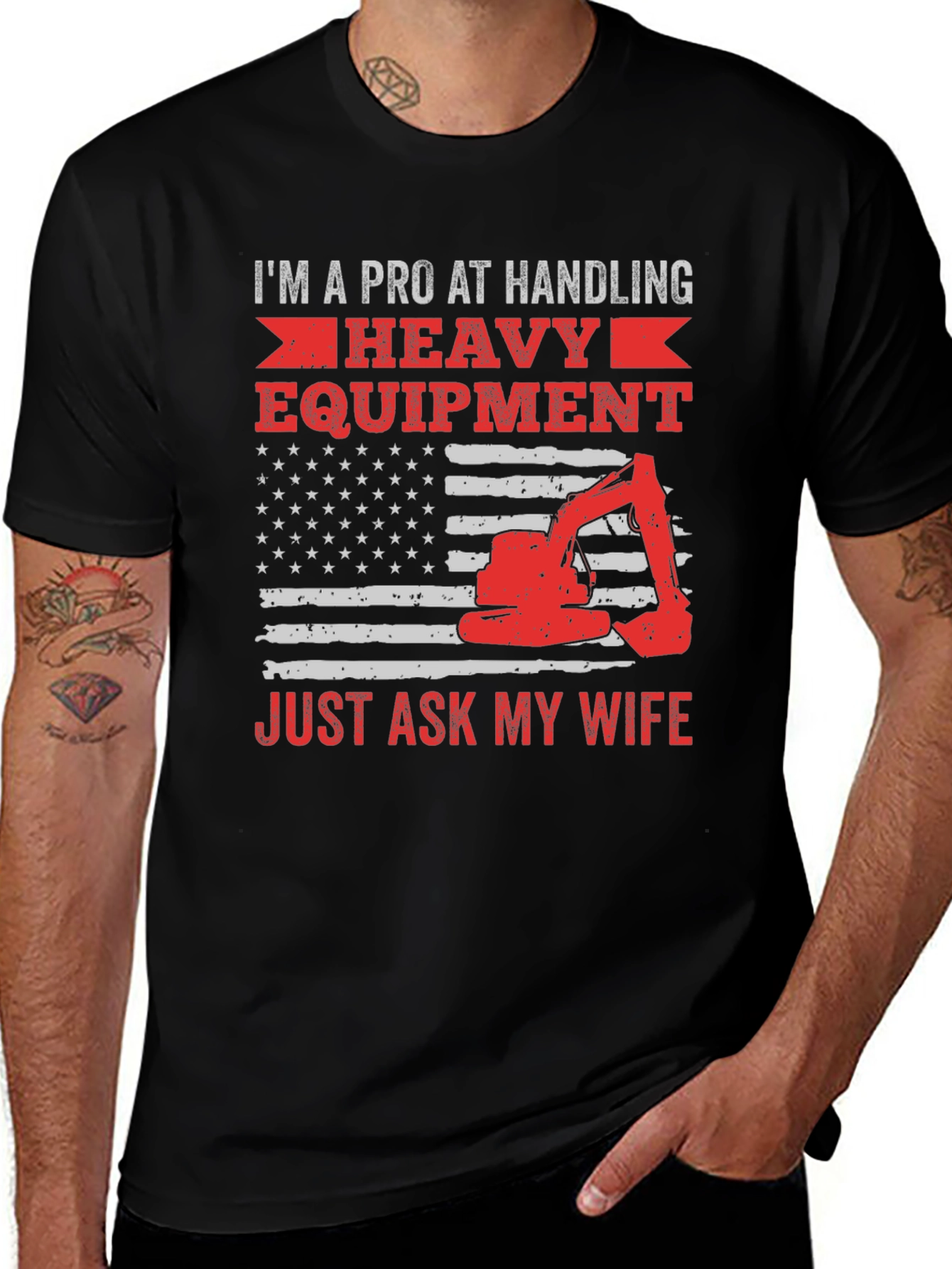 Pro at Handling Heavy Equipment T-Shirt
