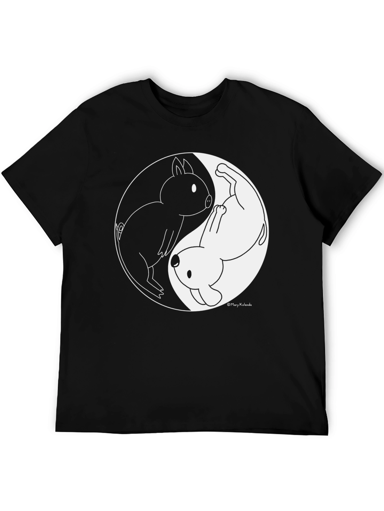 Yin Yang Pig & Dog Graphic Tee