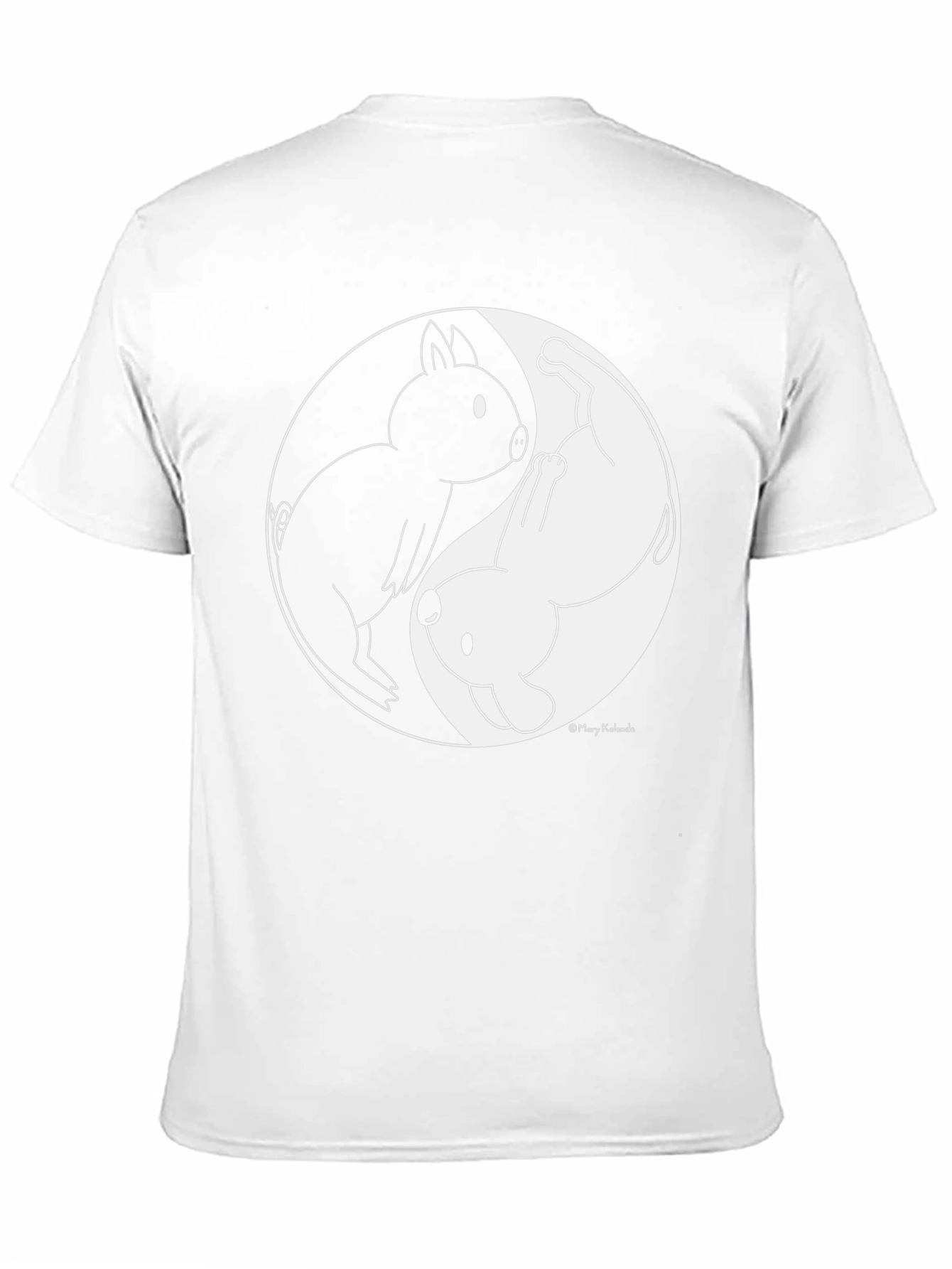 Yin Yang Pig & Dog Graphic Tee