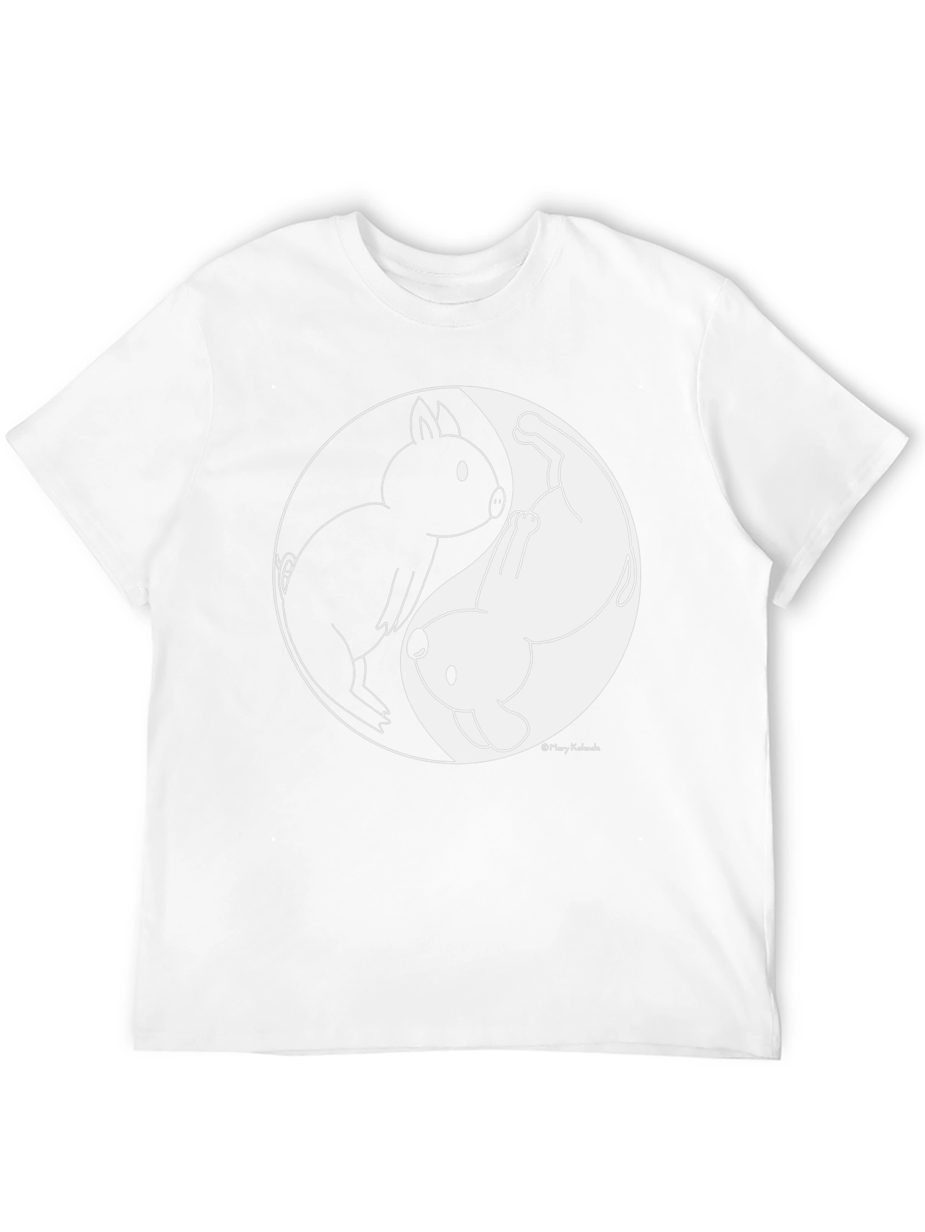 Yin Yang Pig & Dog Graphic Tee