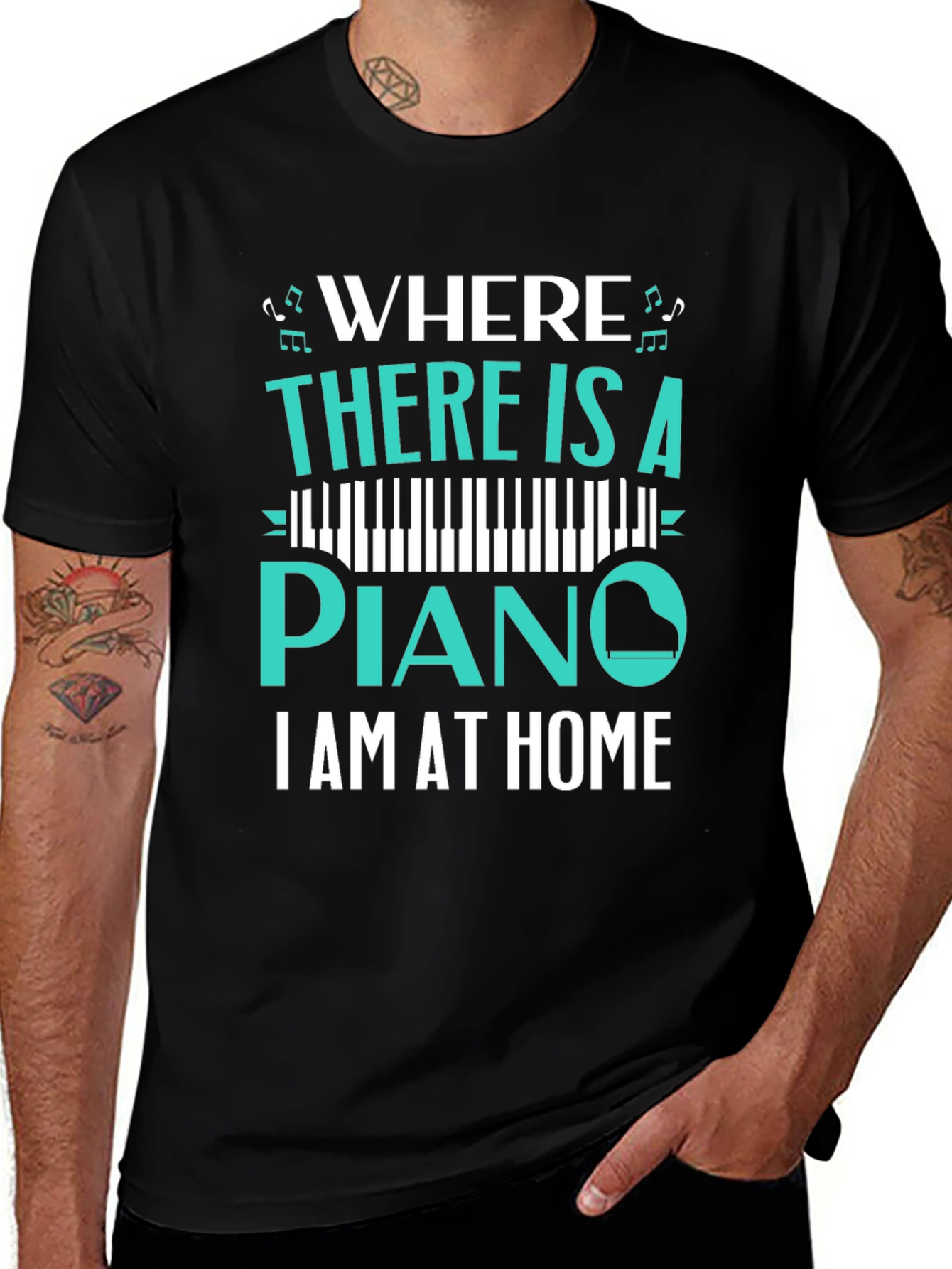Piano Home T-Shirt - Music Lover Tee