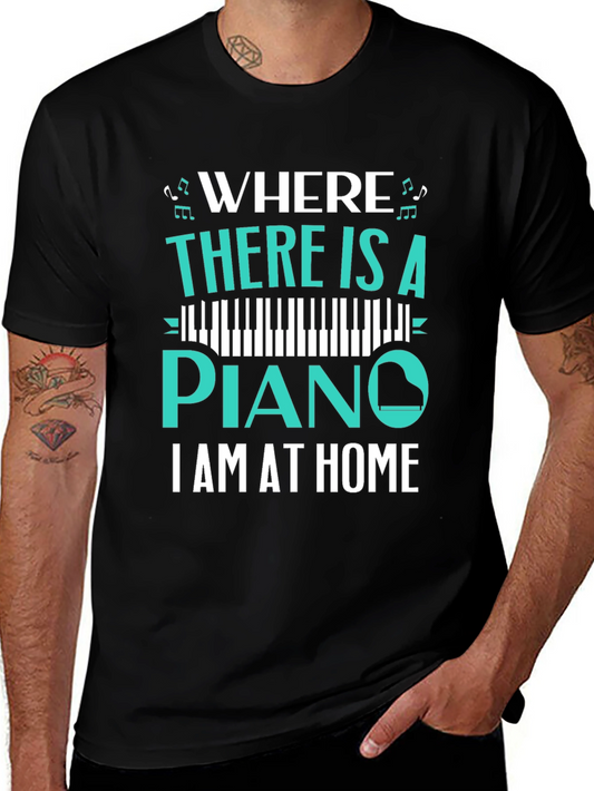 Piano Home T-Shirt - Music Lover Tee