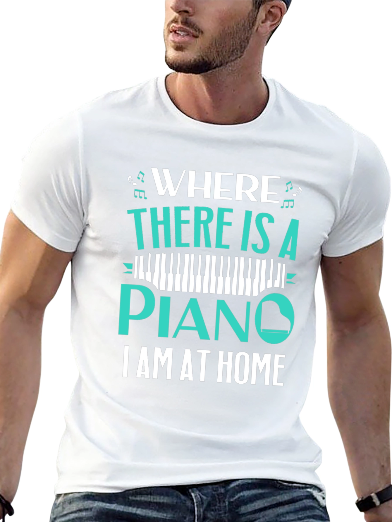 Piano Home T-Shirt - Music Lover Tee