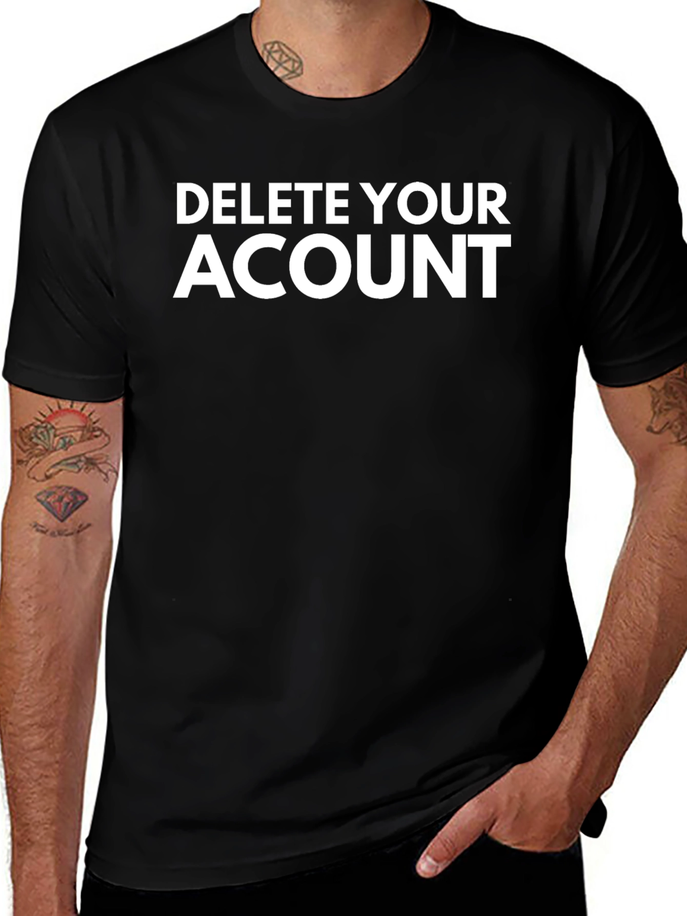 Delete Your Account Graphic Tee